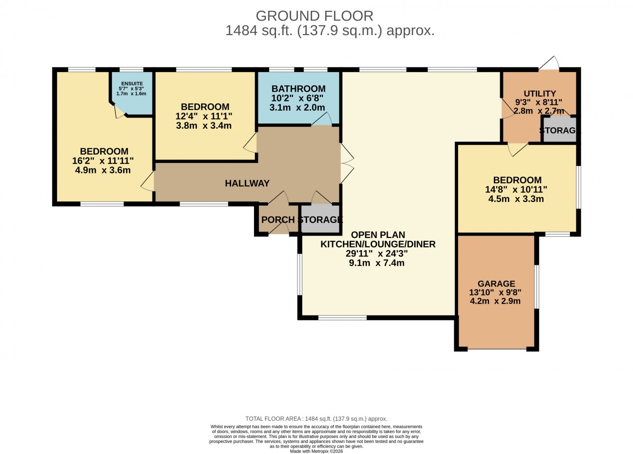 Floorplan - Ramsdale, Grove Mount, Ramsey, IM8 3HG. - Plan 1 of 1
