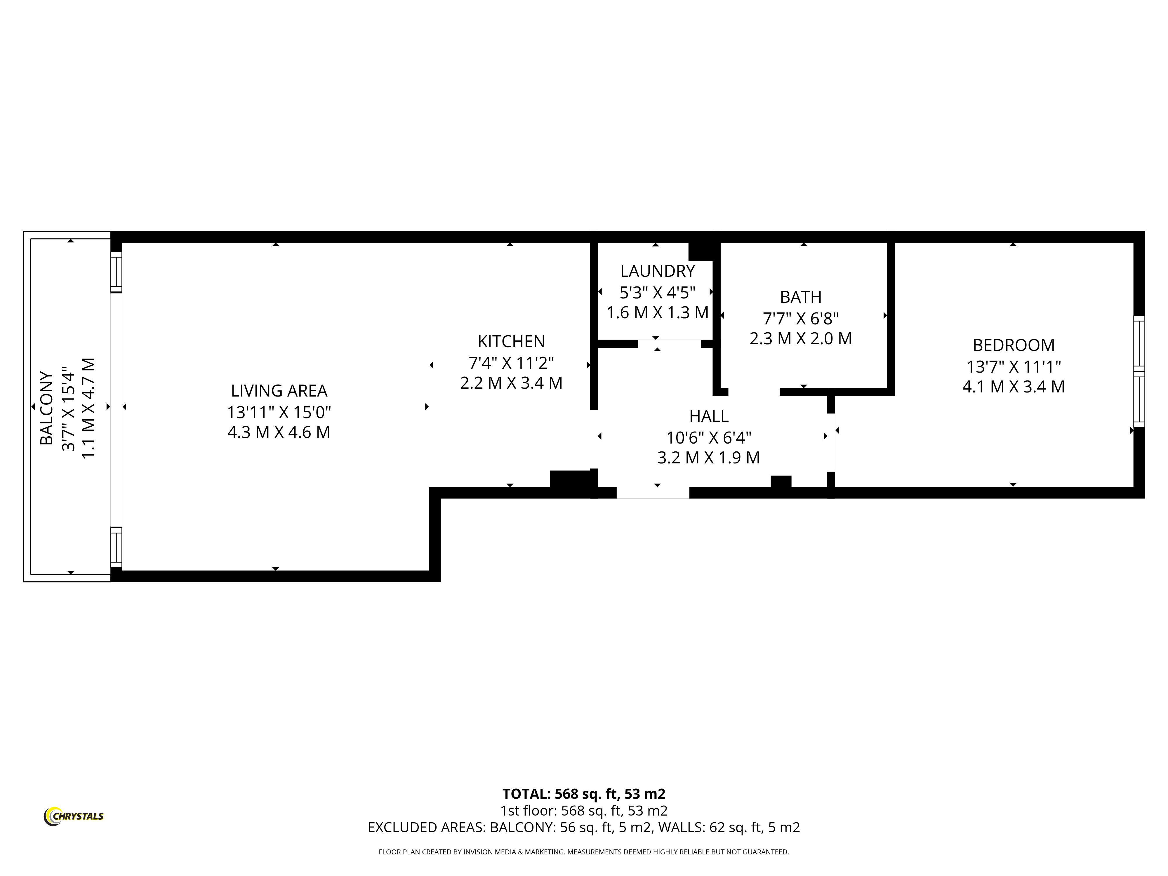 Floorplan - 10 Quay West, Bridge Road, Douglas IM1 5AG. - Plan 1 of 1