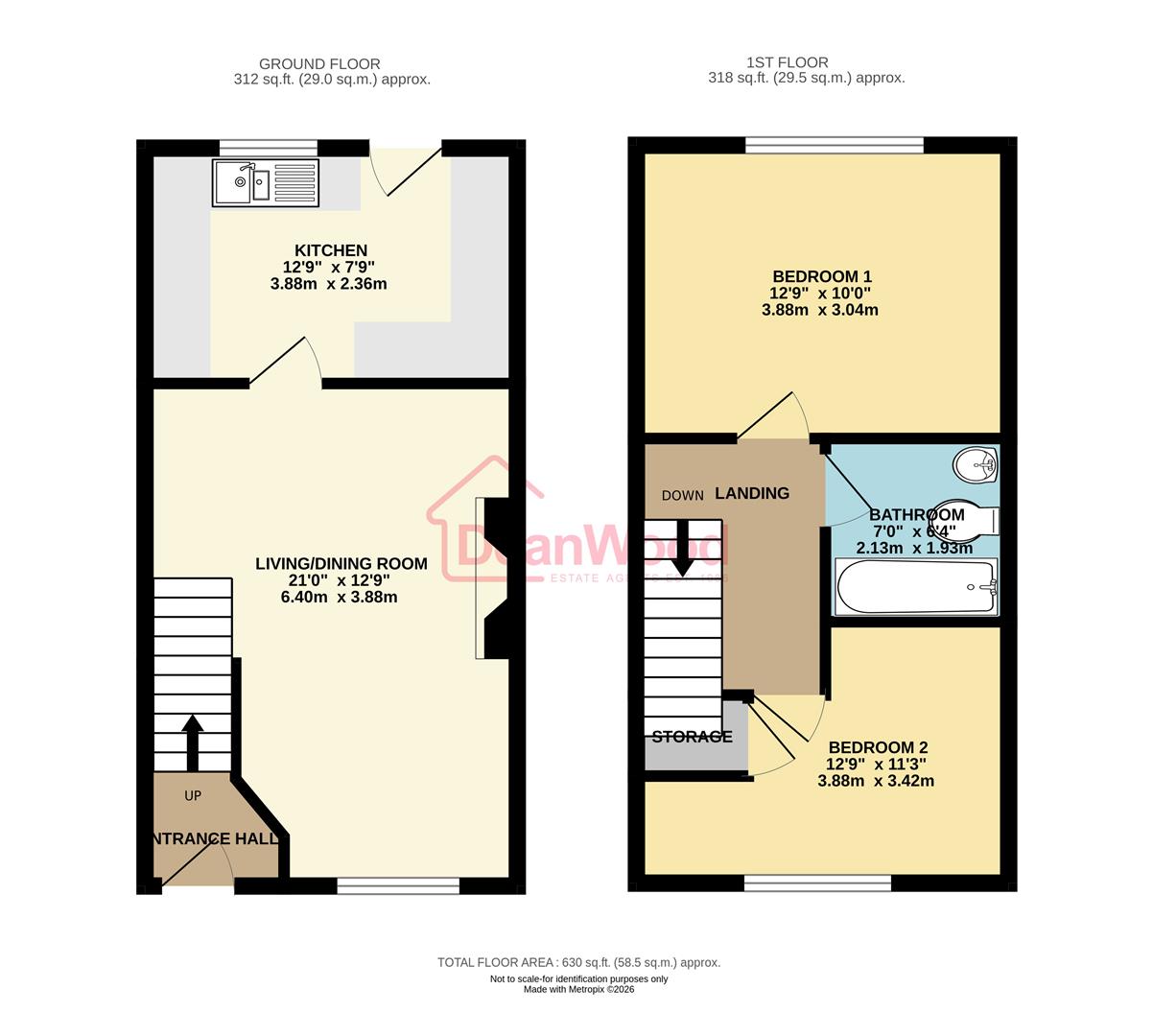 Floorplan - 25 Rosehill Mews, Douglas, Isle Of Man. - Plan 1 of 1