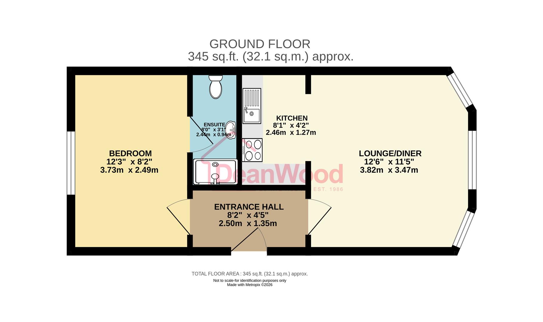 Floorplan - Apartment 1, 17 Demesne Road, Douglas, Isle of Man. - Plan 1 of 1