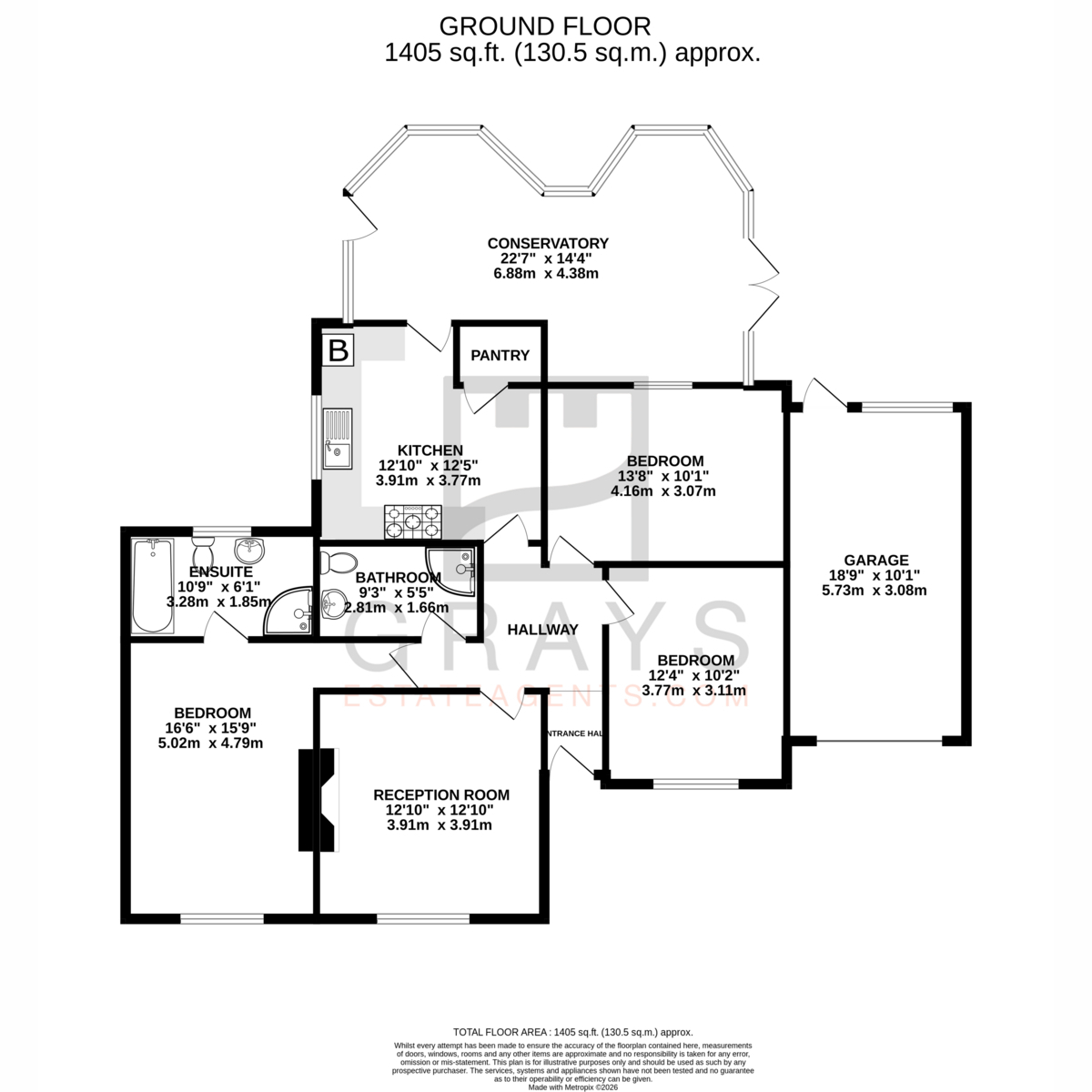 Floorplan - Cannan Avenue, Isle Of Man, IM6 1, Kirk Michael. - Plan 1 of 1