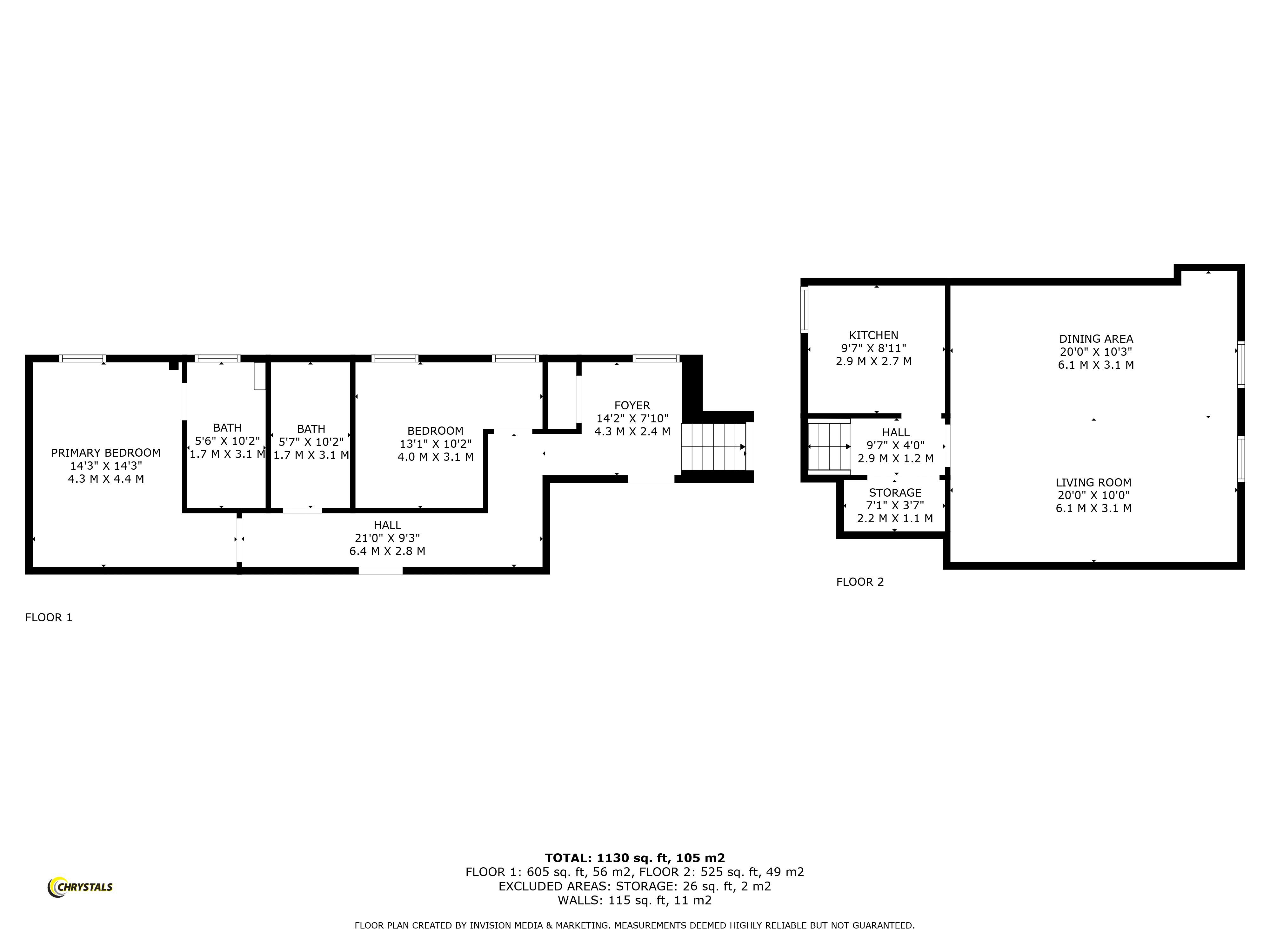 Floorplan - Flat 6, Palm Court, Derby Terrrace, Douglas IM2 4LN. - Plan 1 of 1