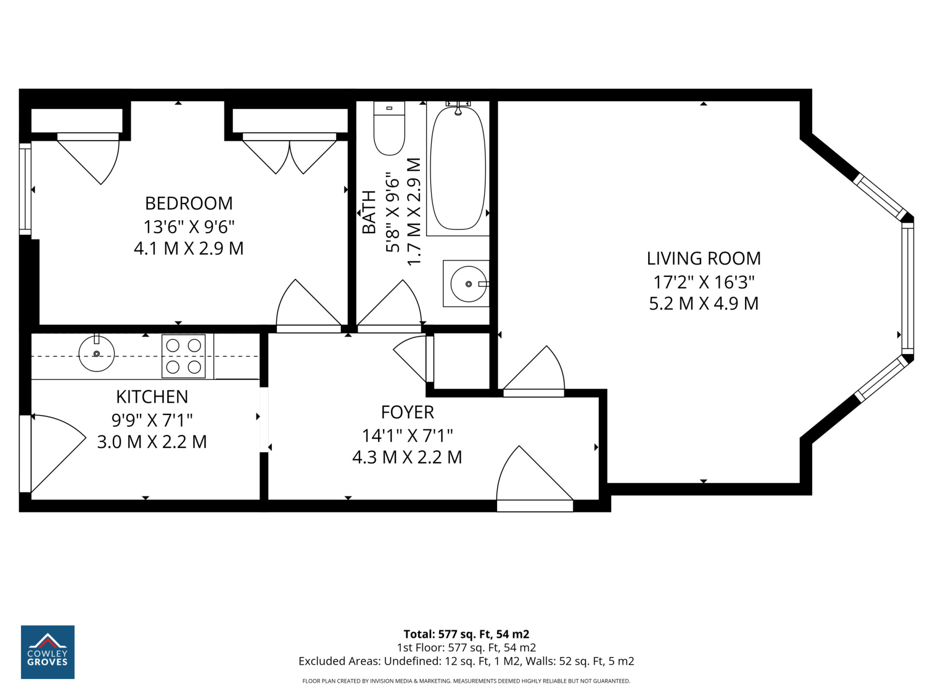 Floorplan - Apt. 2, 11 Mount Bradda, Douglas, IM1 4AR. - Plan 1 of 1