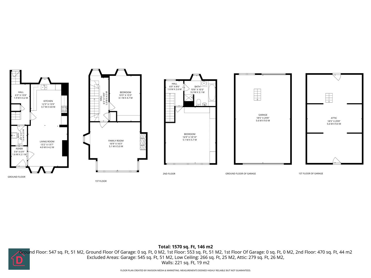 Floorplan - Seafield, The Terrace, Derbyhaven, Isle Of Man, Castletown. - Plan 1 of 1