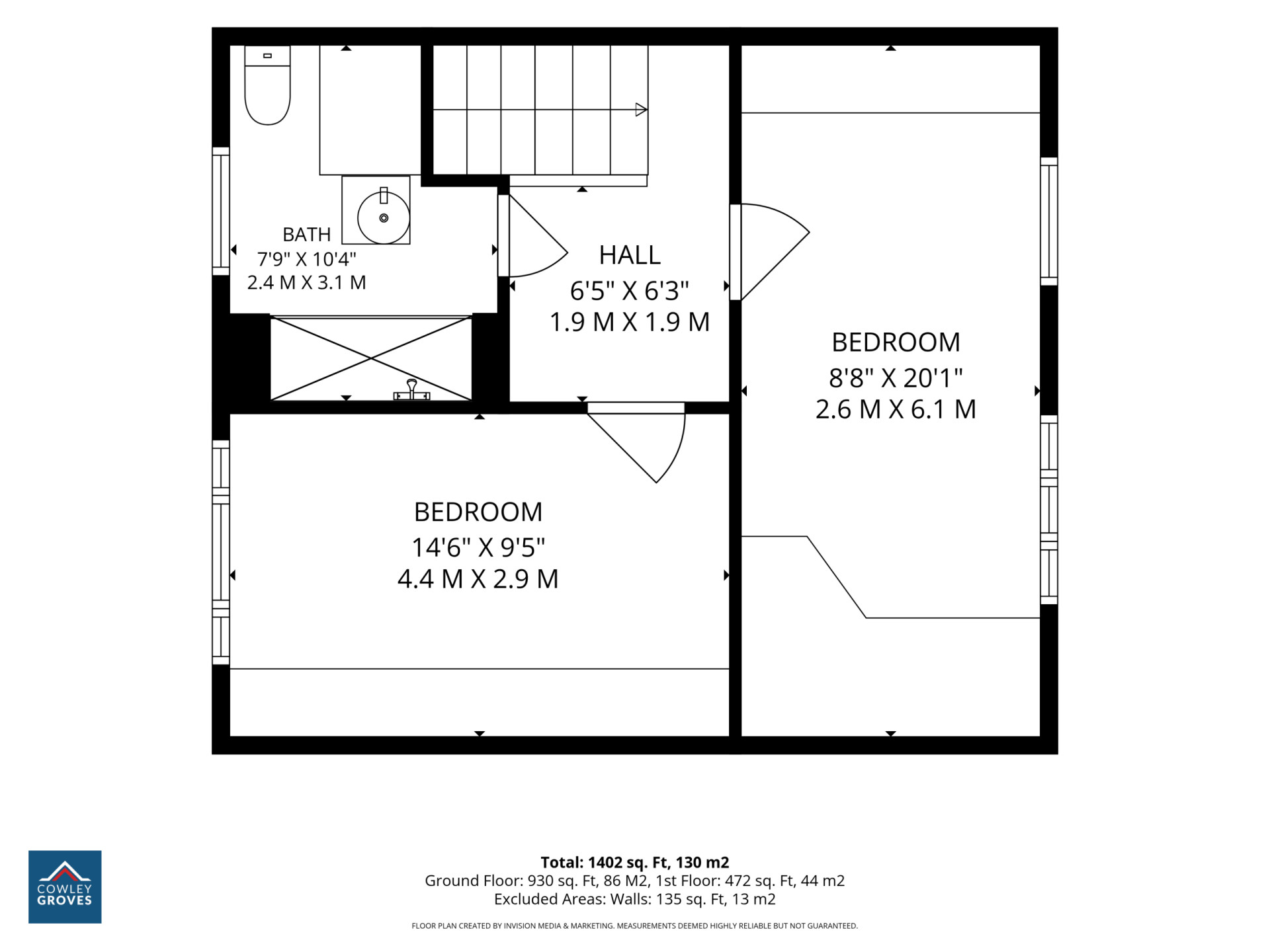 Floorplan - 37 Cedar Walk, Douglas, IM2 5NH. - Plan 1 of 3