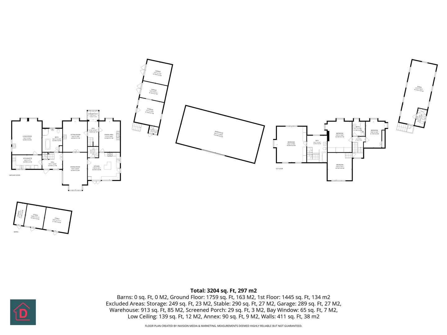Floorplan - Ballachurry Beg, Summer Hill Road, Sandygate, Isle Of Man, Jurby. - Plan 1 of 1