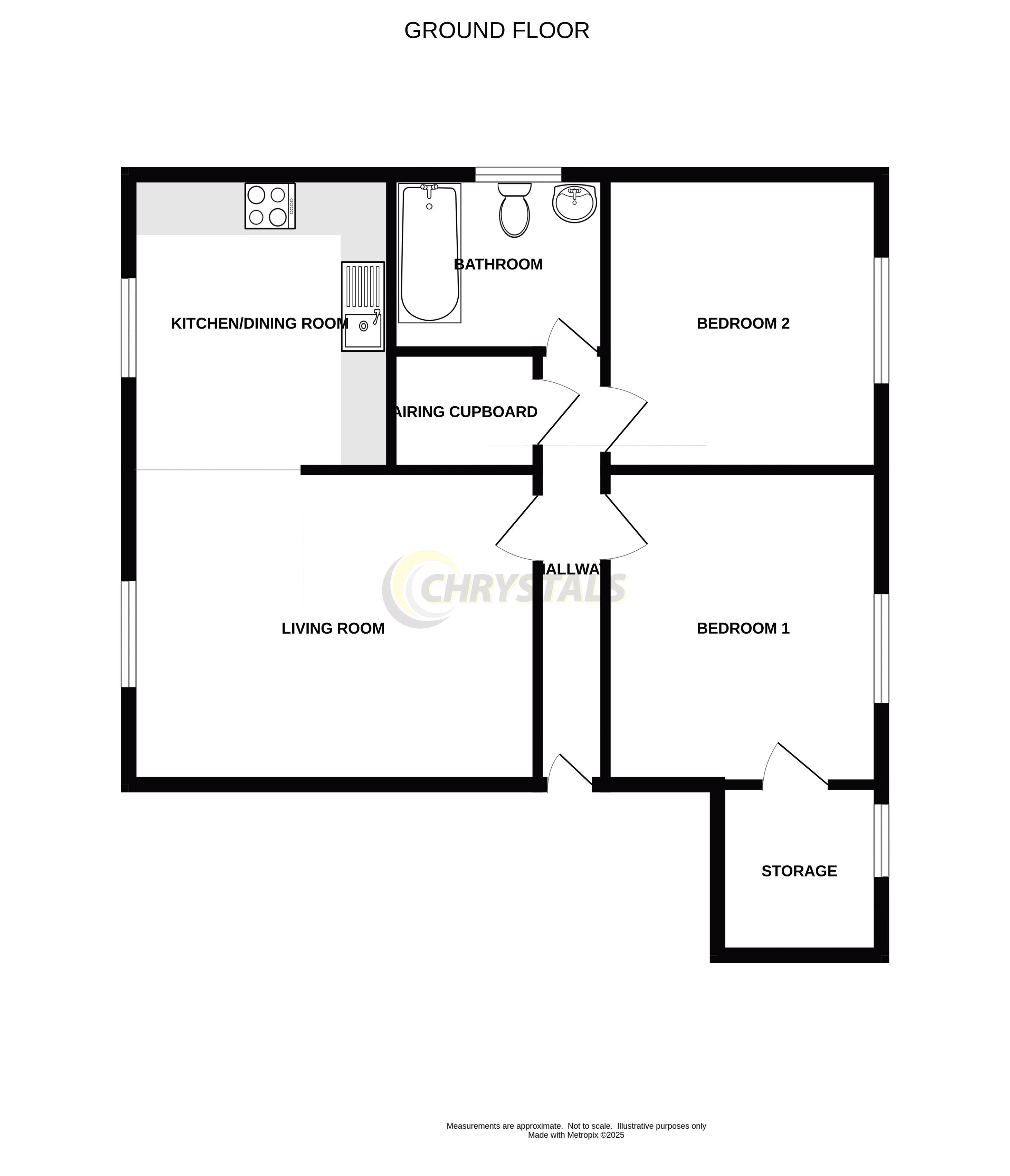 Floorplan - 34 Ballacottier Meadow, Douglas IM2 2QX. - Plan 1 of 1