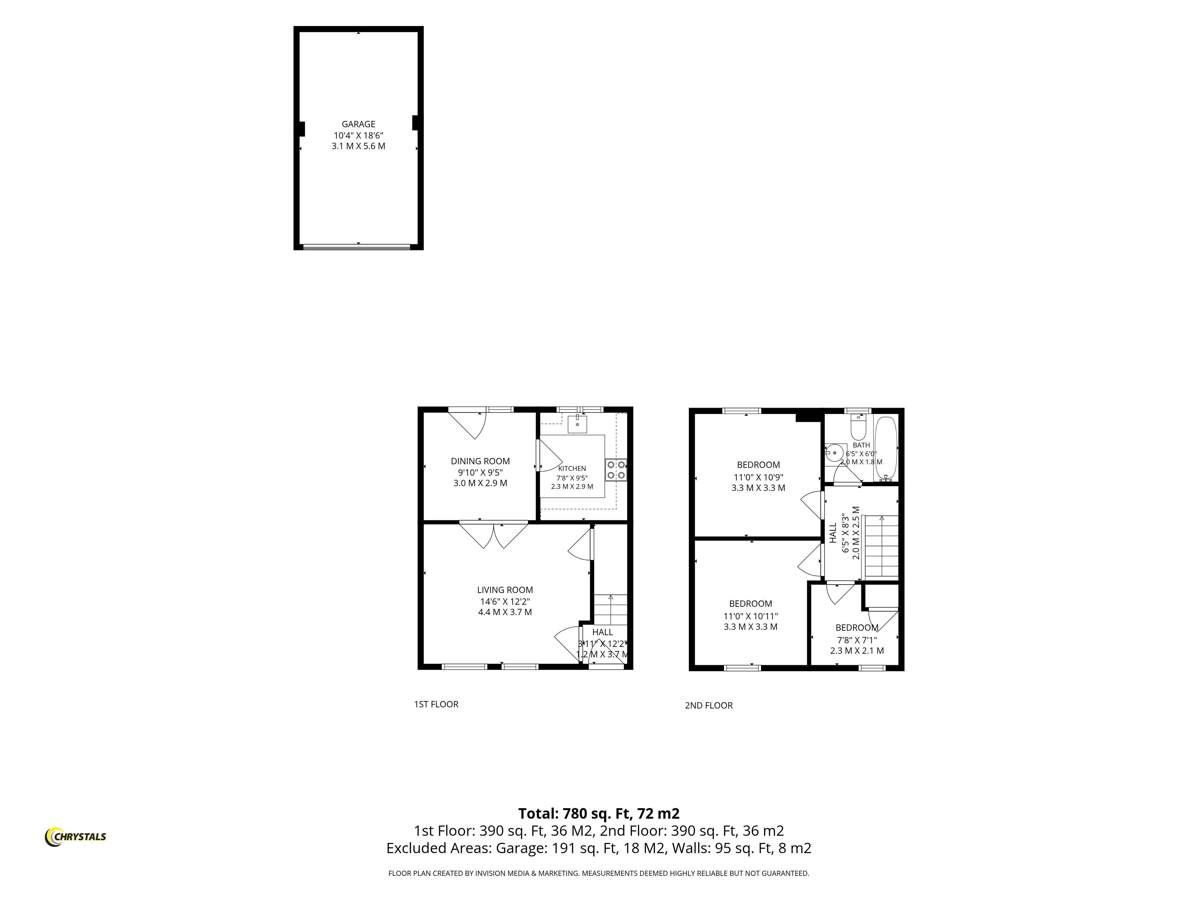 Floorplan - 7 Magher Donnag, Ponyfields, Port Erin IM9 6BY. - Plan 1 of 1