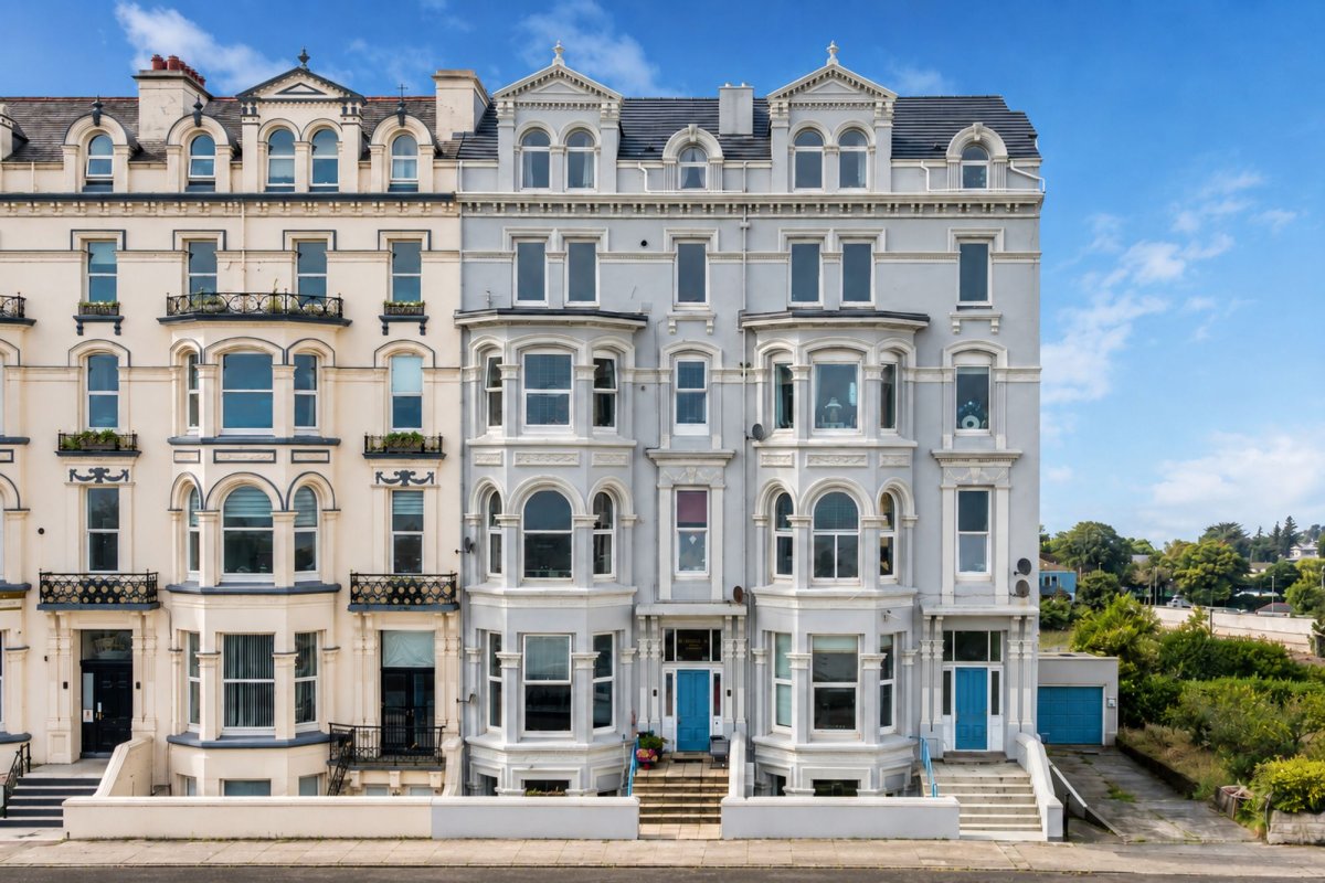 1 bed flat for sale in Flat 2 Burnville Court Mooragh Promenade Ramsey IM8, Ramsey.