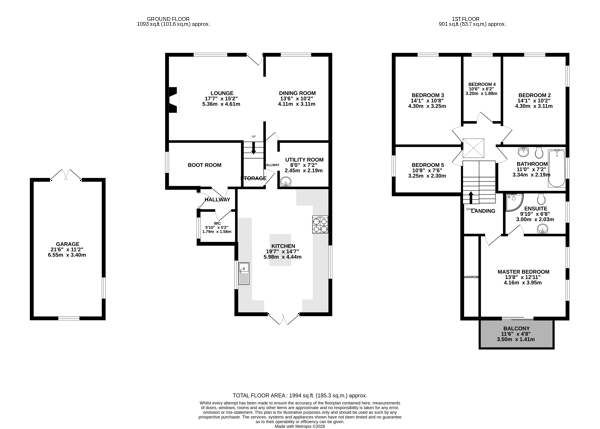 Floorplan - Rose Cottage, Rhencullen, Kirk Michael. - Plan 1 of 1