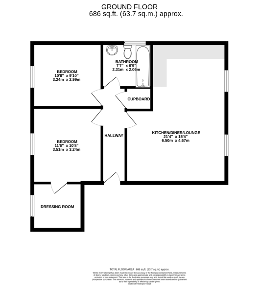 Floorplan - 8 Magher Drine, Peel. - Plan 1 of 1
