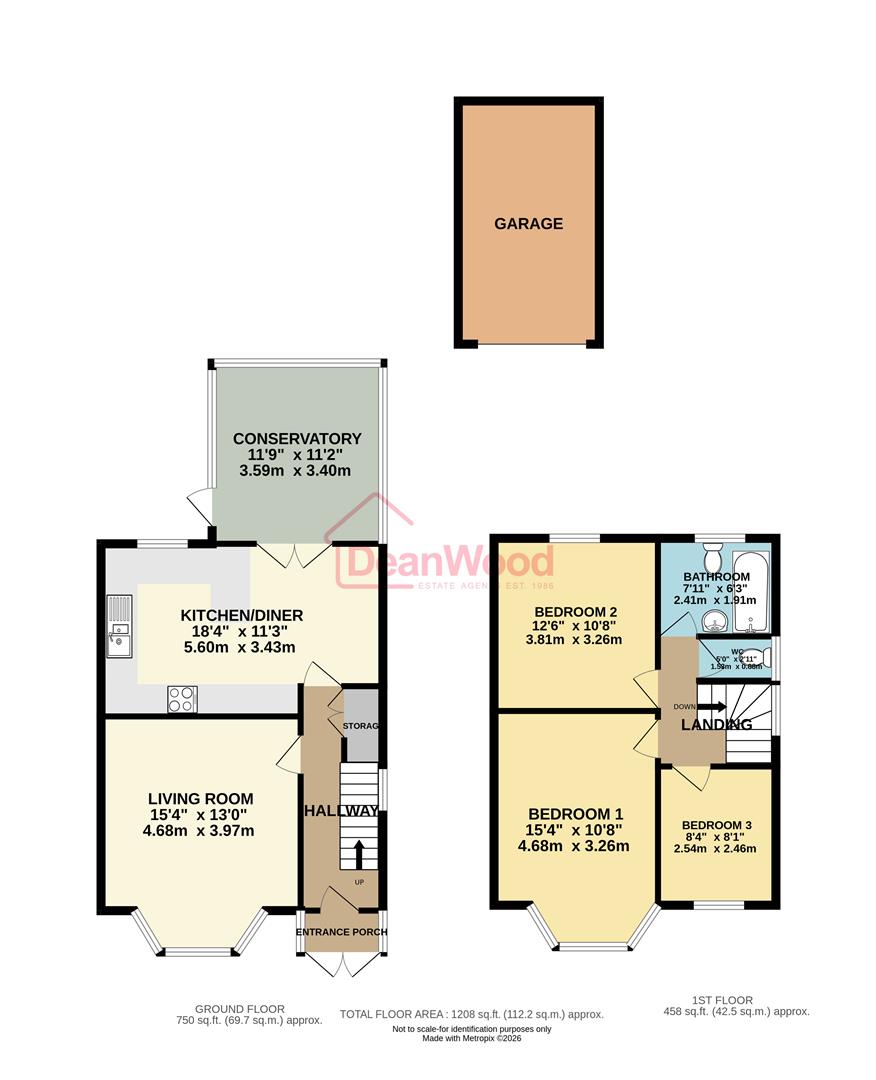 Floorplan - Kerrow Moar, Plantation Road, Port St Mary. - Plan 1 of 1