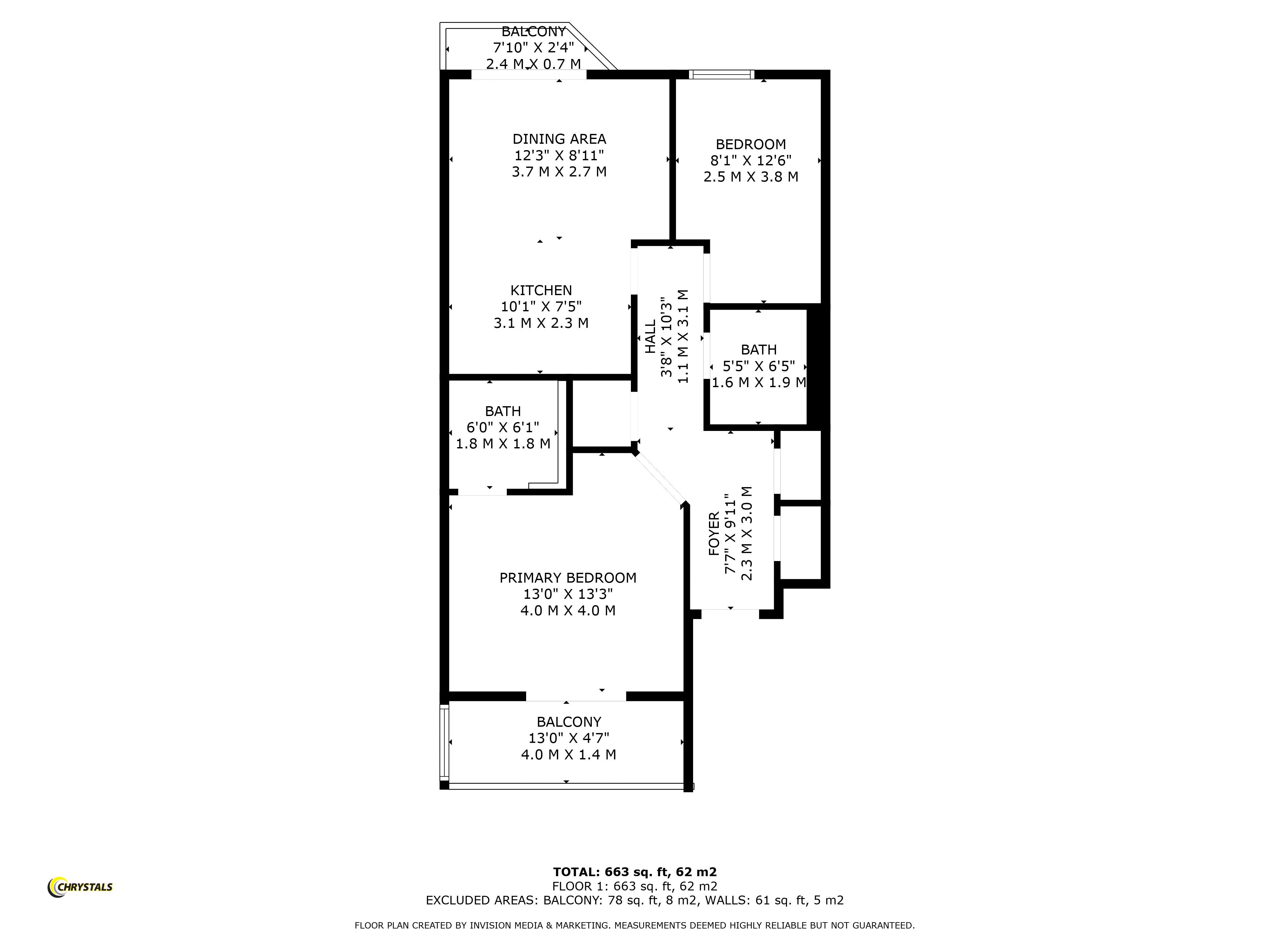 Floorplan - 13 Riverside Apartments Old Castletown Road, Douglas IM1 5AN. - Plan 1 of 1