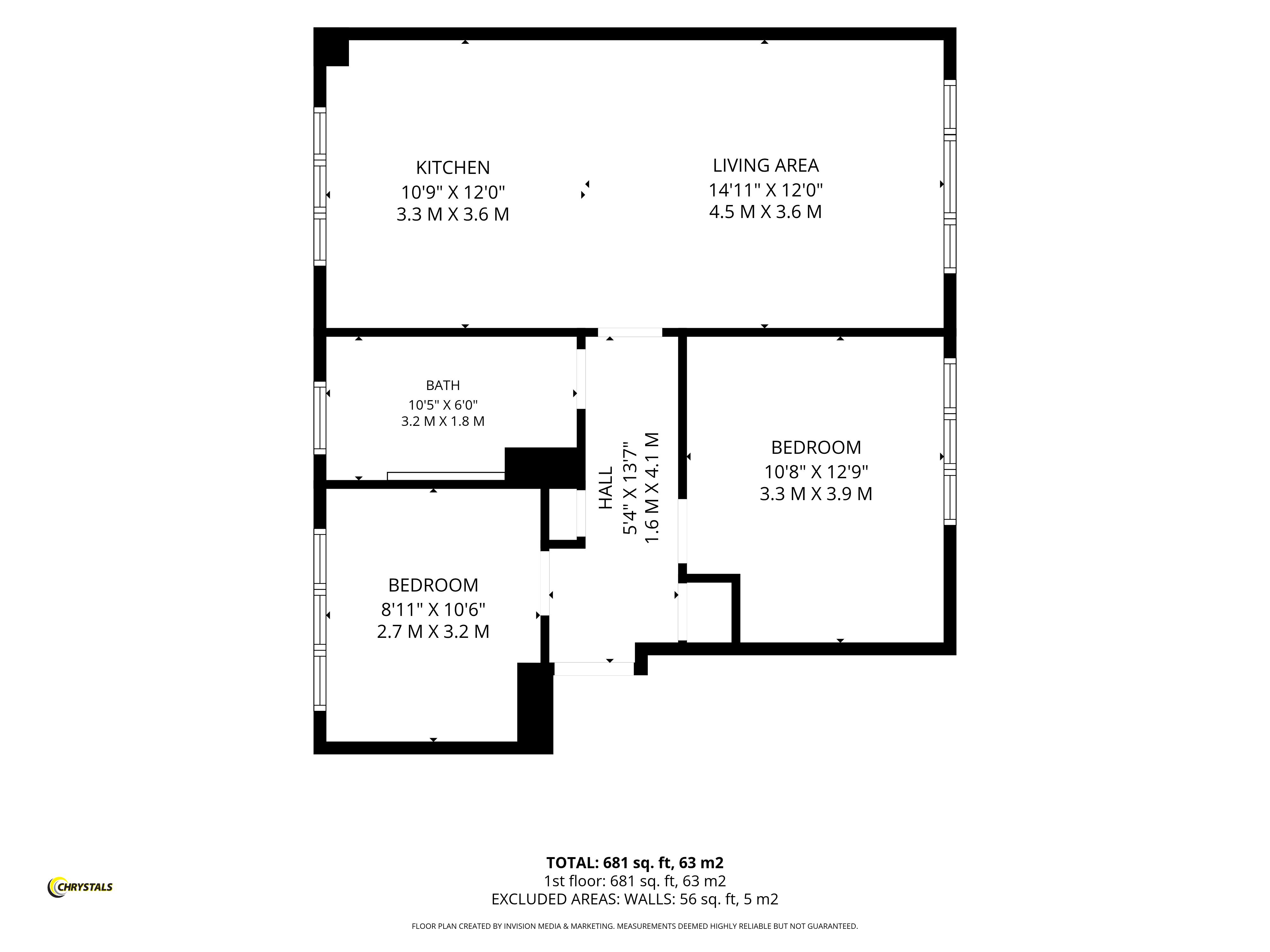 Floorplan - 10 Cronk Lheanag Ballawattleworth, Peel IM5 1XA. - Plan 1 of 1