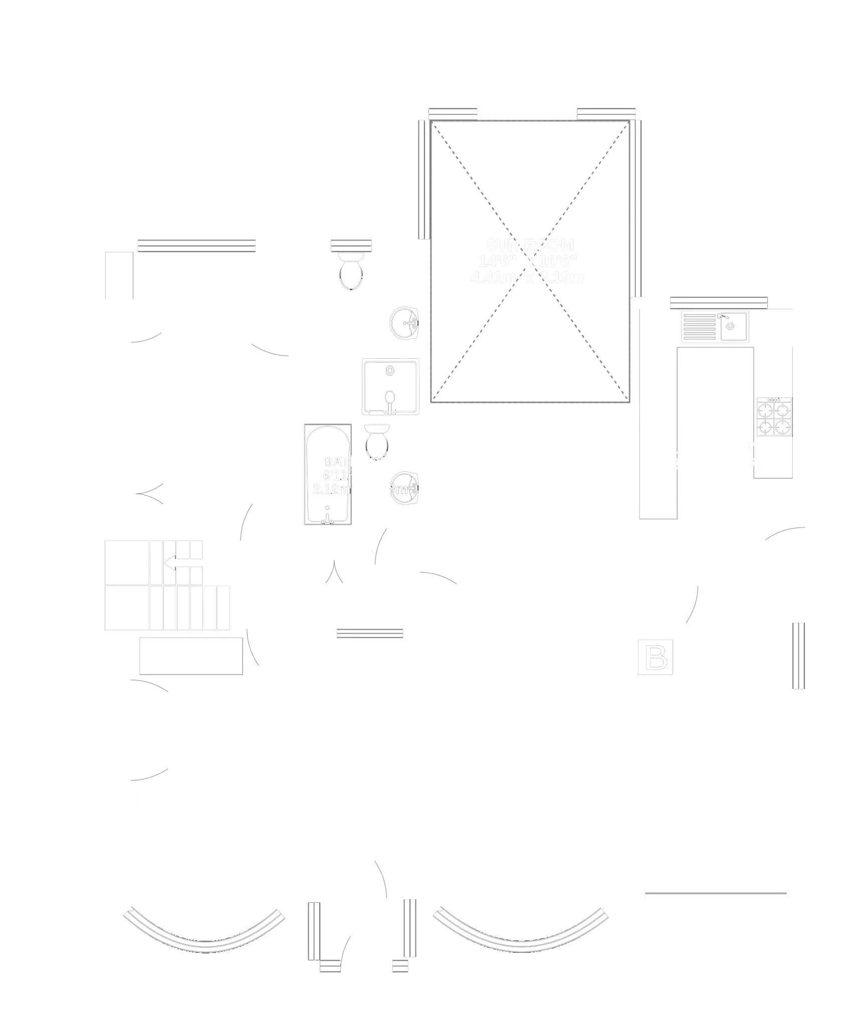 Floorplan - 13 The Fairway, Onchan. - Plan 1 of 2