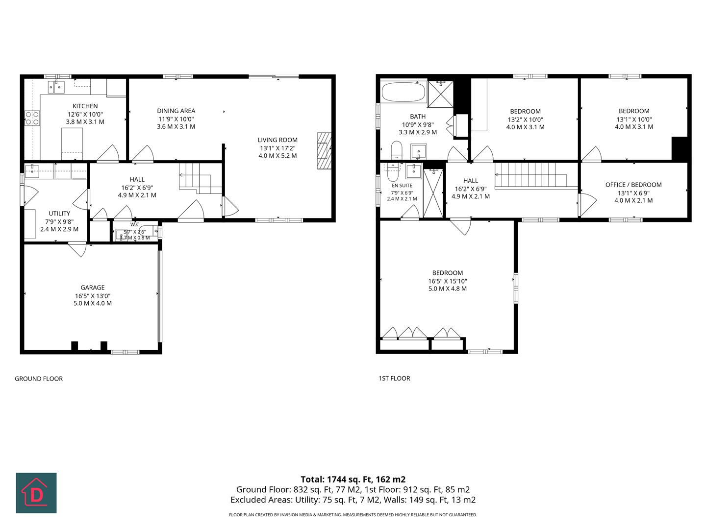 Floorplan - Grianane, Back Shore Road, Laxey. - Plan 1 of 1