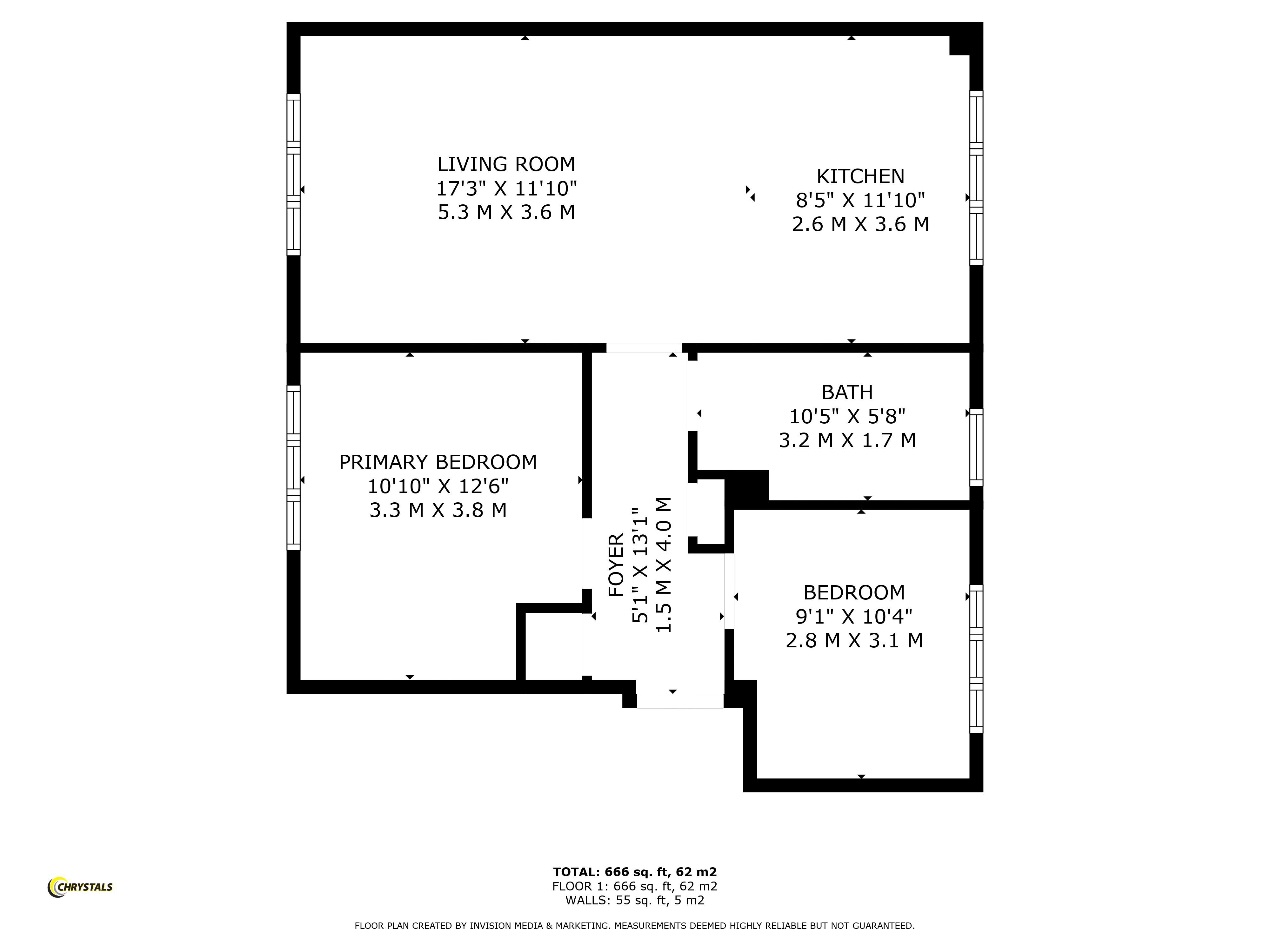Floorplan - 3 Cronk Lheanag, Ballawattleworth, Peel IM5 1XA. - Plan 1 of 1