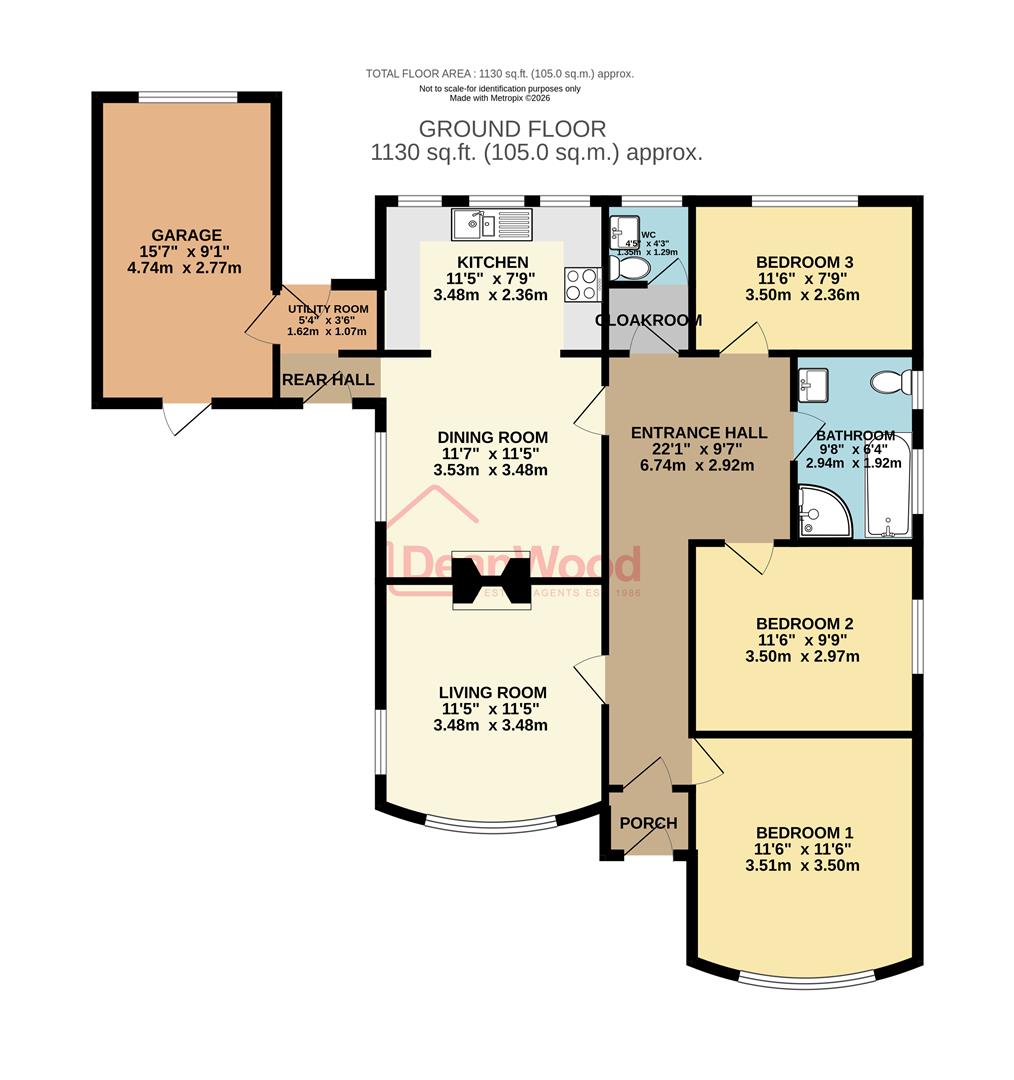 Floorplan - 26 Groudle Road, Onchan, Isle Of Man. - Plan 1 of 1