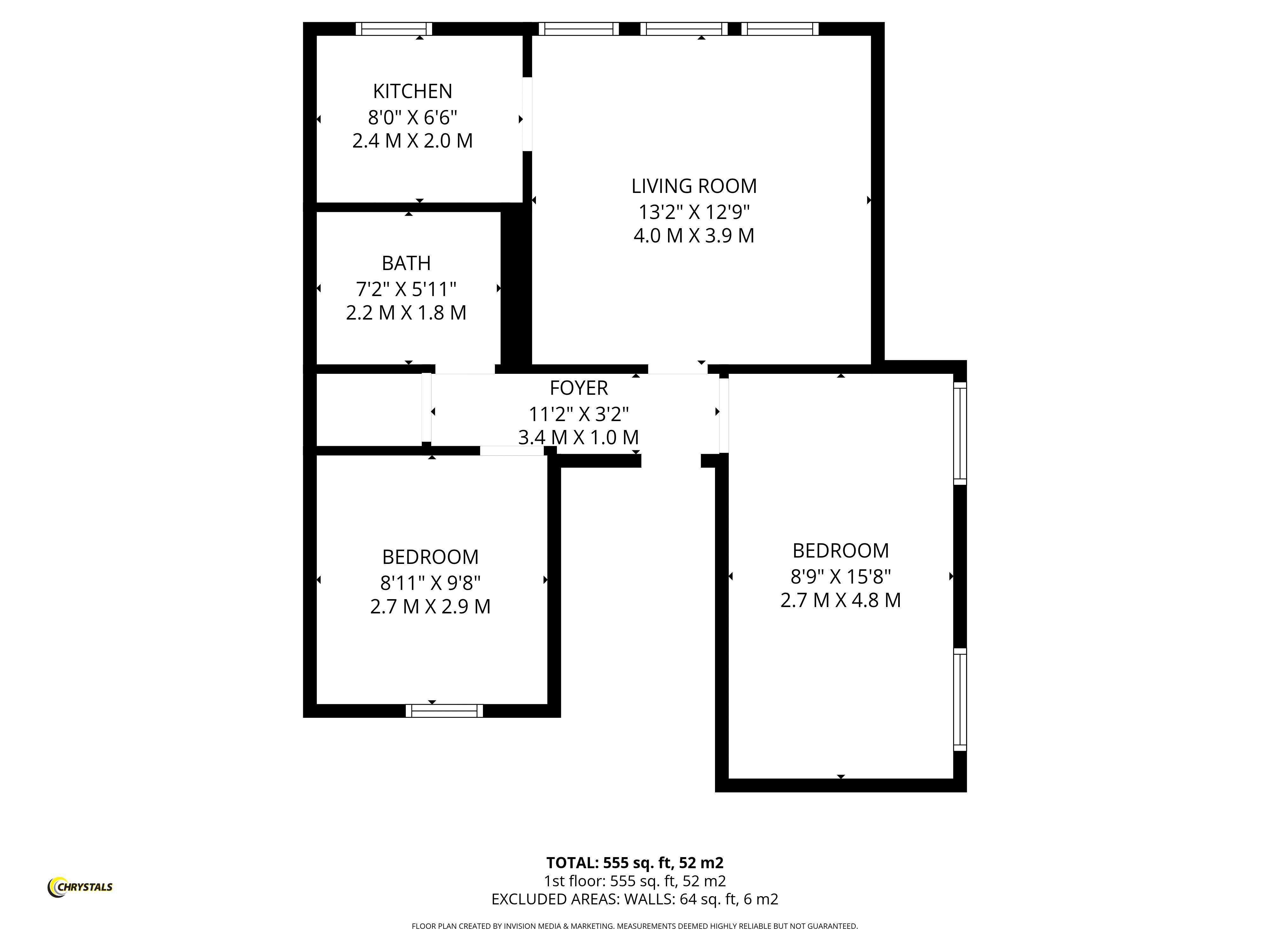 Floorplan - Flat 3, 8 Raphael Road, Douglas IM1 3EH. - Plan 1 of 1