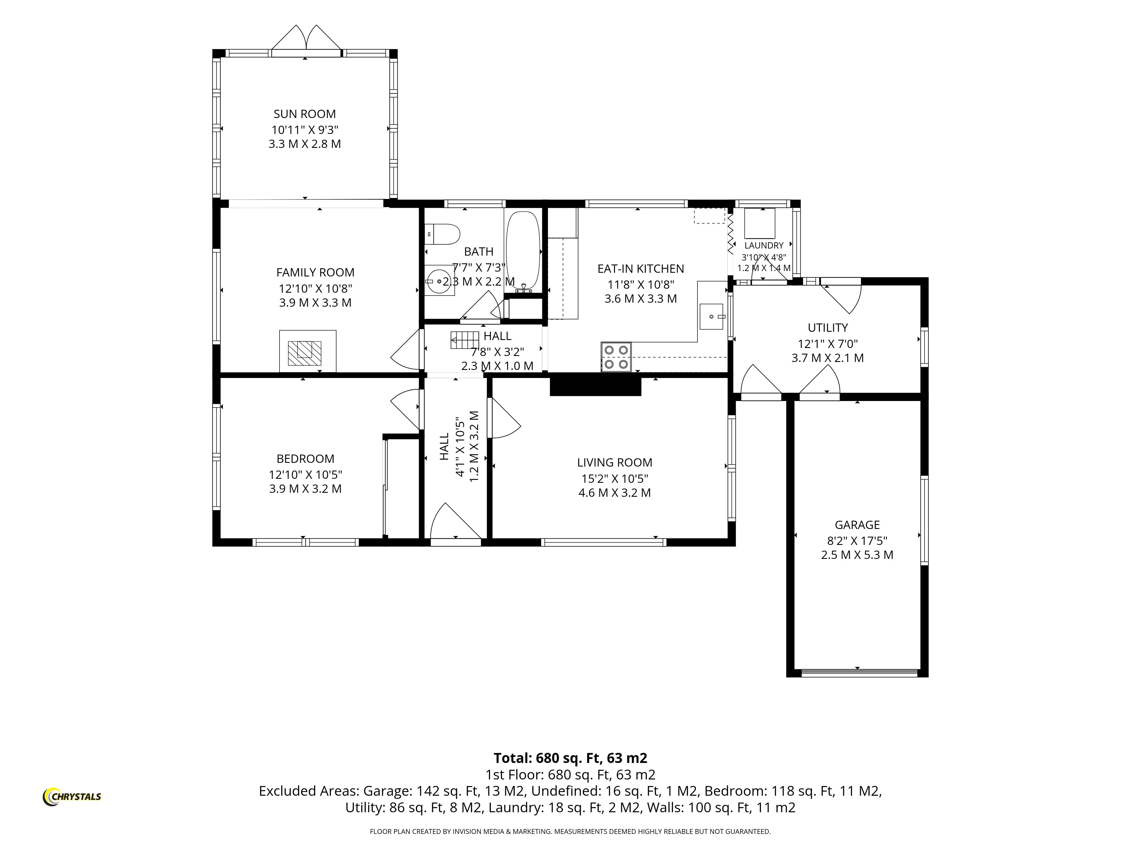 Floorplan - Lossan Y Twoaie, Glen Road, Laxey IM4 7AN. - Plan 1 of 1