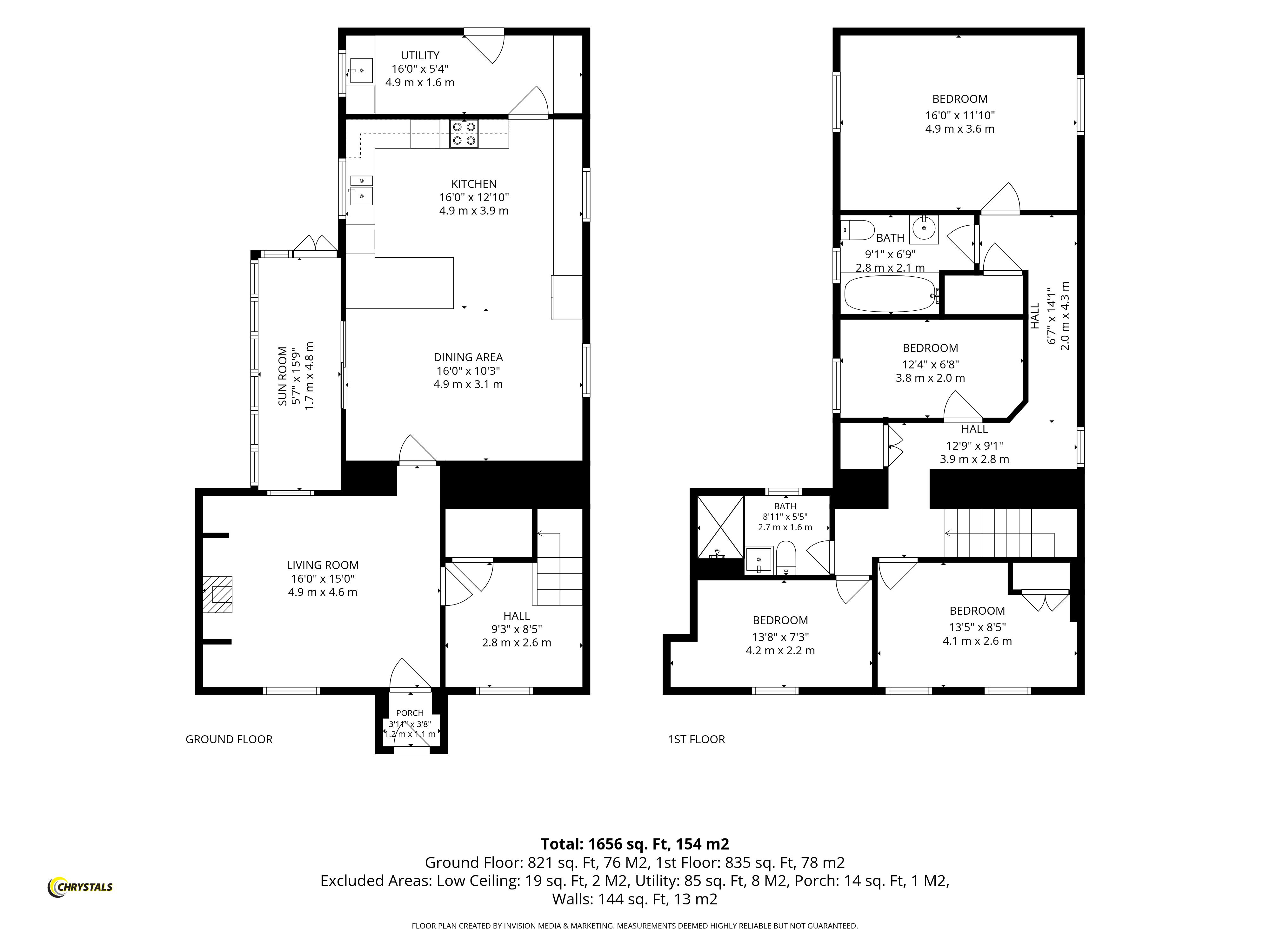 Floorplan - Lhag Sumark, Ballafesson Road, Port Erin IM9 6TU. - Plan 1 of 1