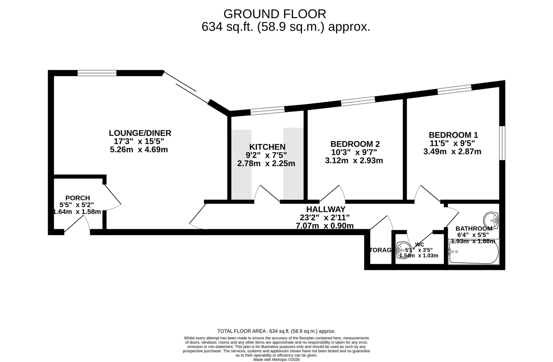 Floorplan - G6, Kings Court, Ramsey, IM8 1LJ. - Plan 1 of 1