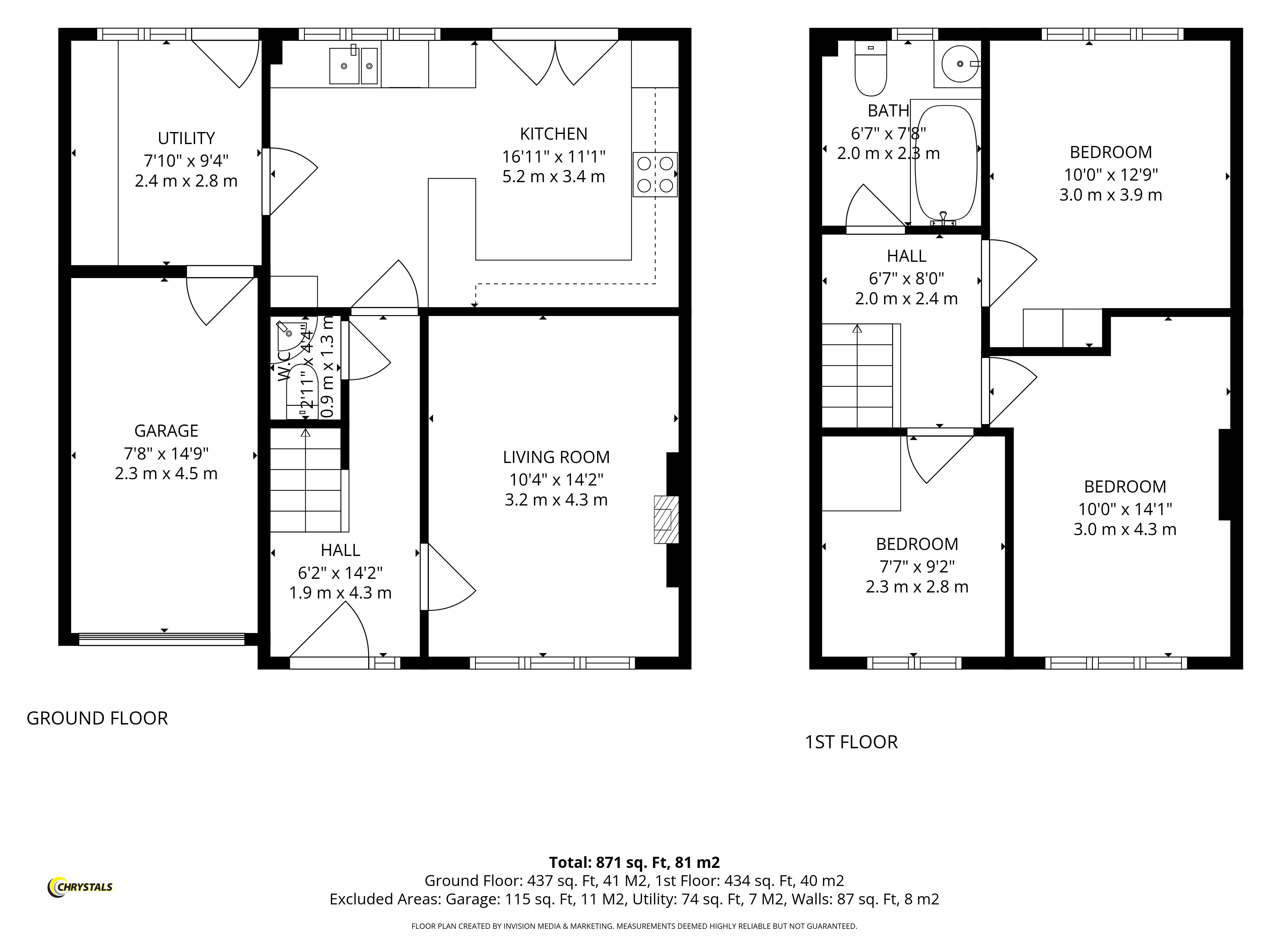 Floorplan - 60 Farmhill Meadows, Douglas IM2 2LW. - Plan 1 of 1