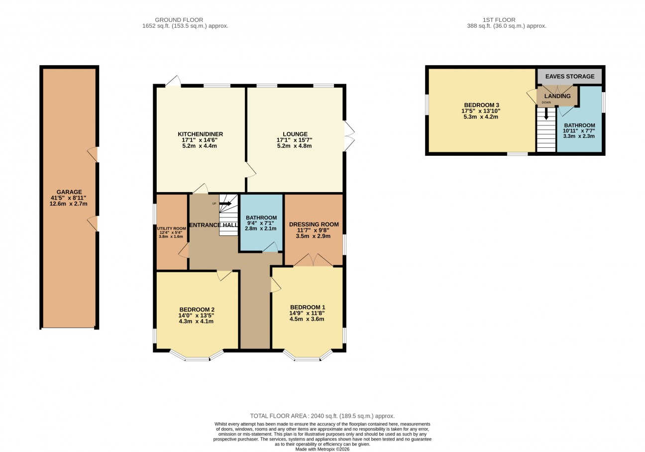 Floorplan - Cronkould Bungalow, Main Road, Ballaugh, Isle of Man, IM7 5ED. - Plan 1 of 1