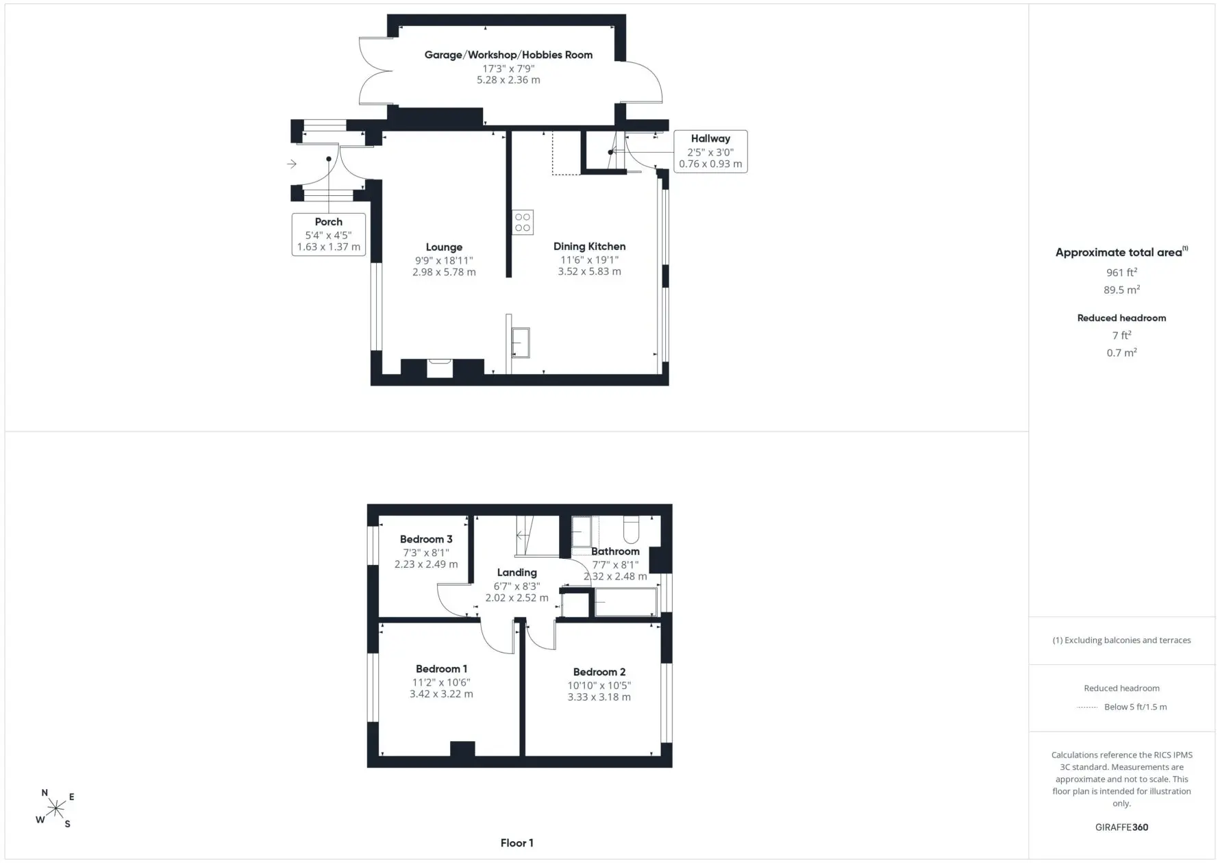 Floorplan - 16 Ellan Park, Ramsey, Isle Of Man, Isle Of Man, IM8 3NS. - Plan 1 of 3