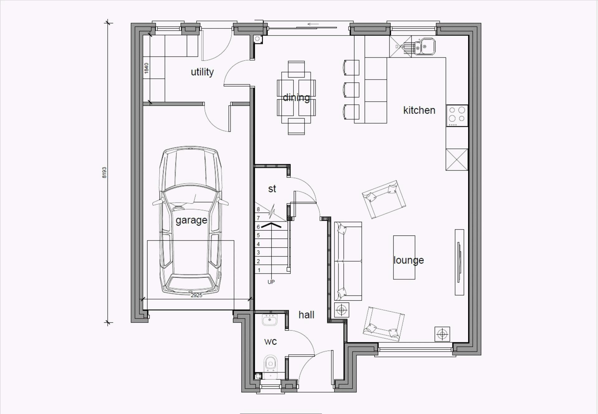 Floorplan - Plots 27 & 28 Oatlands Road, Andreas IM7 4ER. - Plan 1 of 2