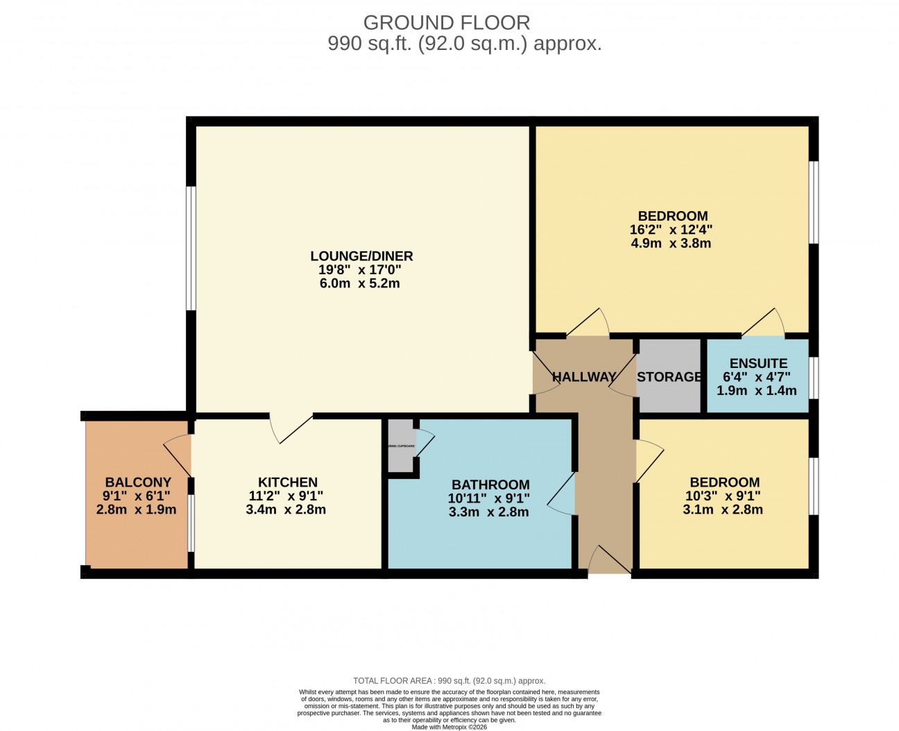 Floorplan - 4 Godred Court, Kings Reach, Ramsey, IM8 3NY. - Plan 1 of 1