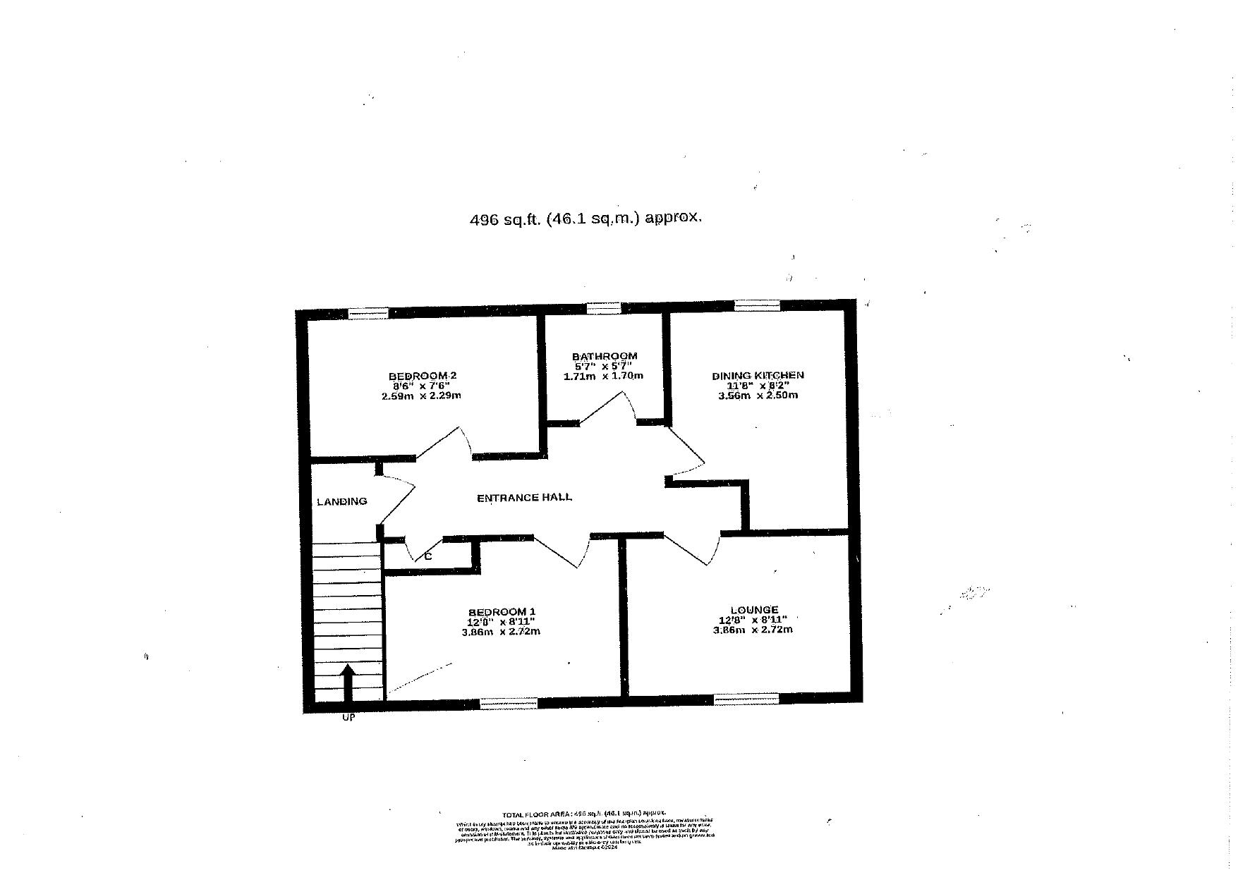 Floorplan - 4 Magher Donnag Ponyfields, Port Erin IM9 6BY. - Plan 1 of 1
