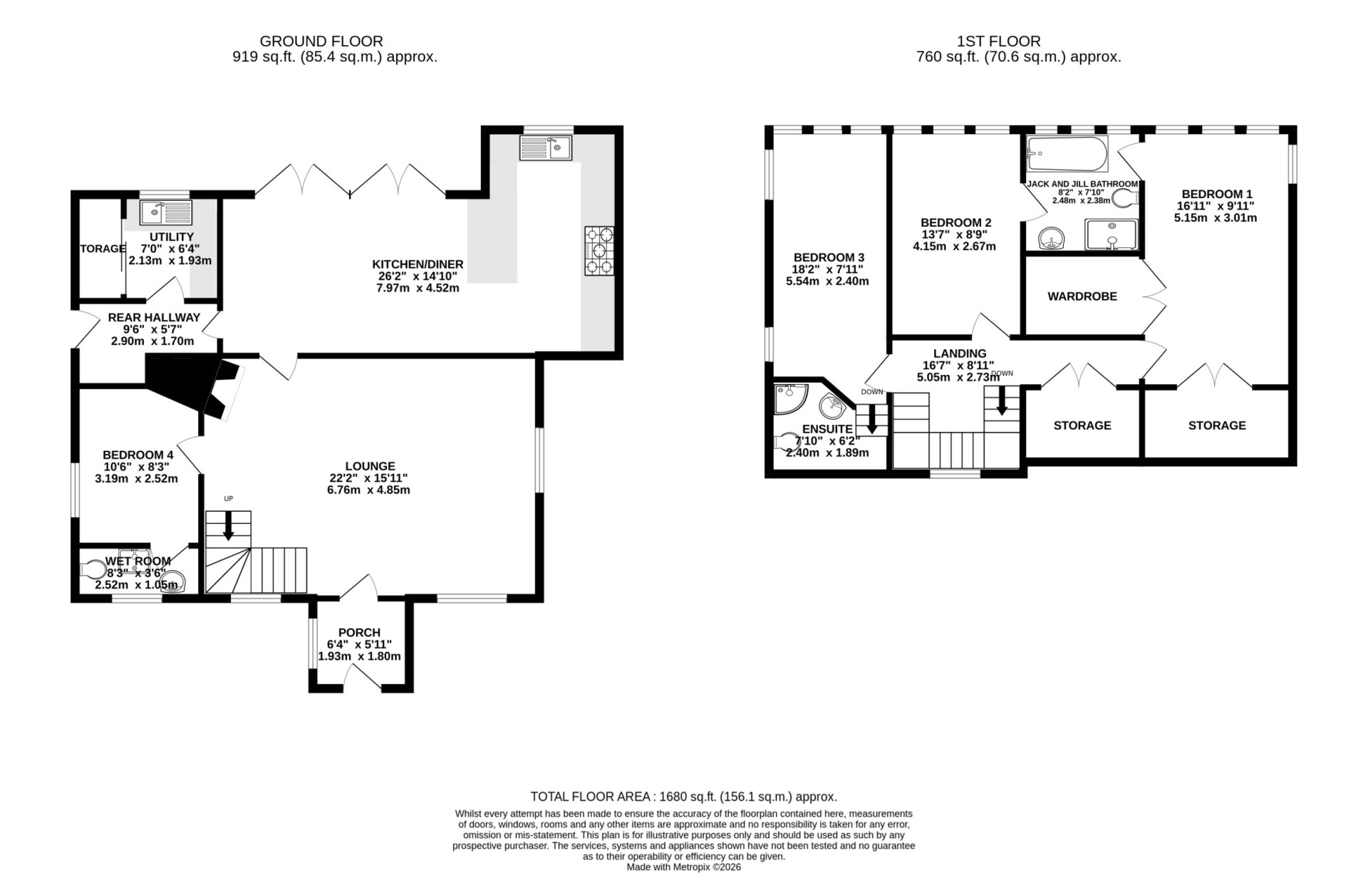 Floorplan - The Old School House, St Judes Road, Sulby, IM7 2EW. - Plan 1 of 1