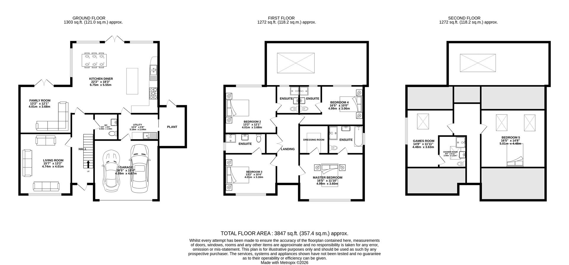 Floorplan - The Grove, Andreas Road Ramsey. - Plan 1 of 1