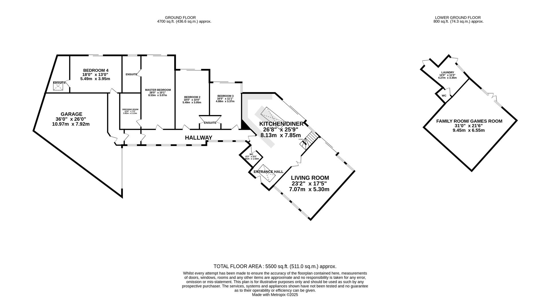 Floorplan - Bay View, Clay Head Road Baldrine. - Plan 1 of 1