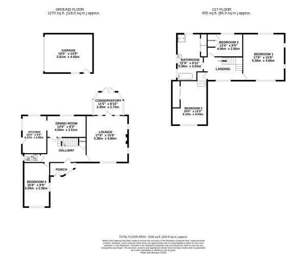 Floorplan - Thalloo Ard, 19 Queens Drive Peel. - Plan 1 of 1