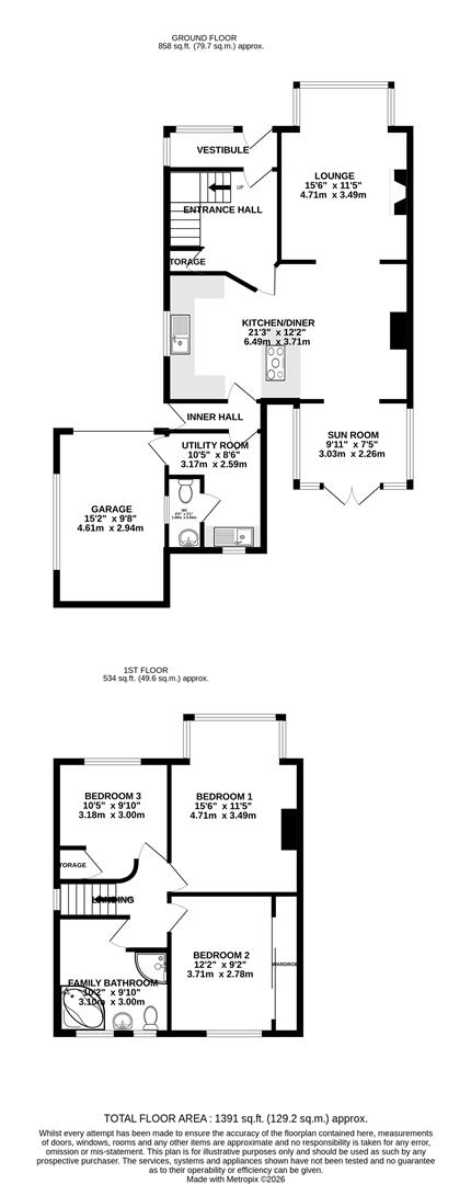 Floorplan - Injebreck, 20 Woodlea Villas Main Road, Crosby. - Plan 1 of 1
