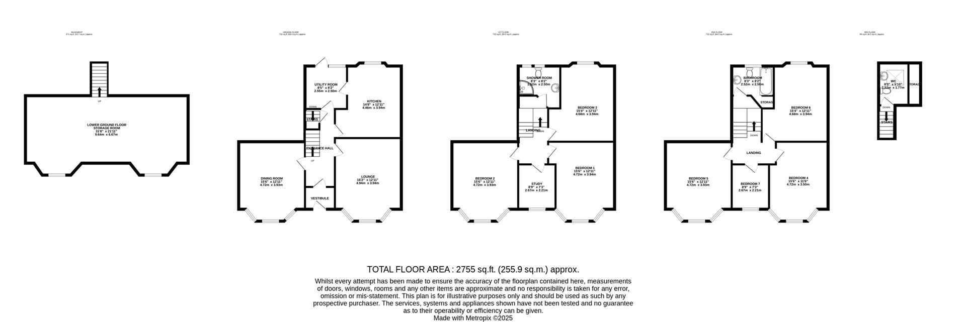 Floorplan - Arrandale, 1 Royal Terrace Onchan. - Plan 1 of 1