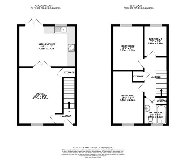 Floorplan - 30 Broogh Wyllin Kirk Michael. - Plan 1 of 1