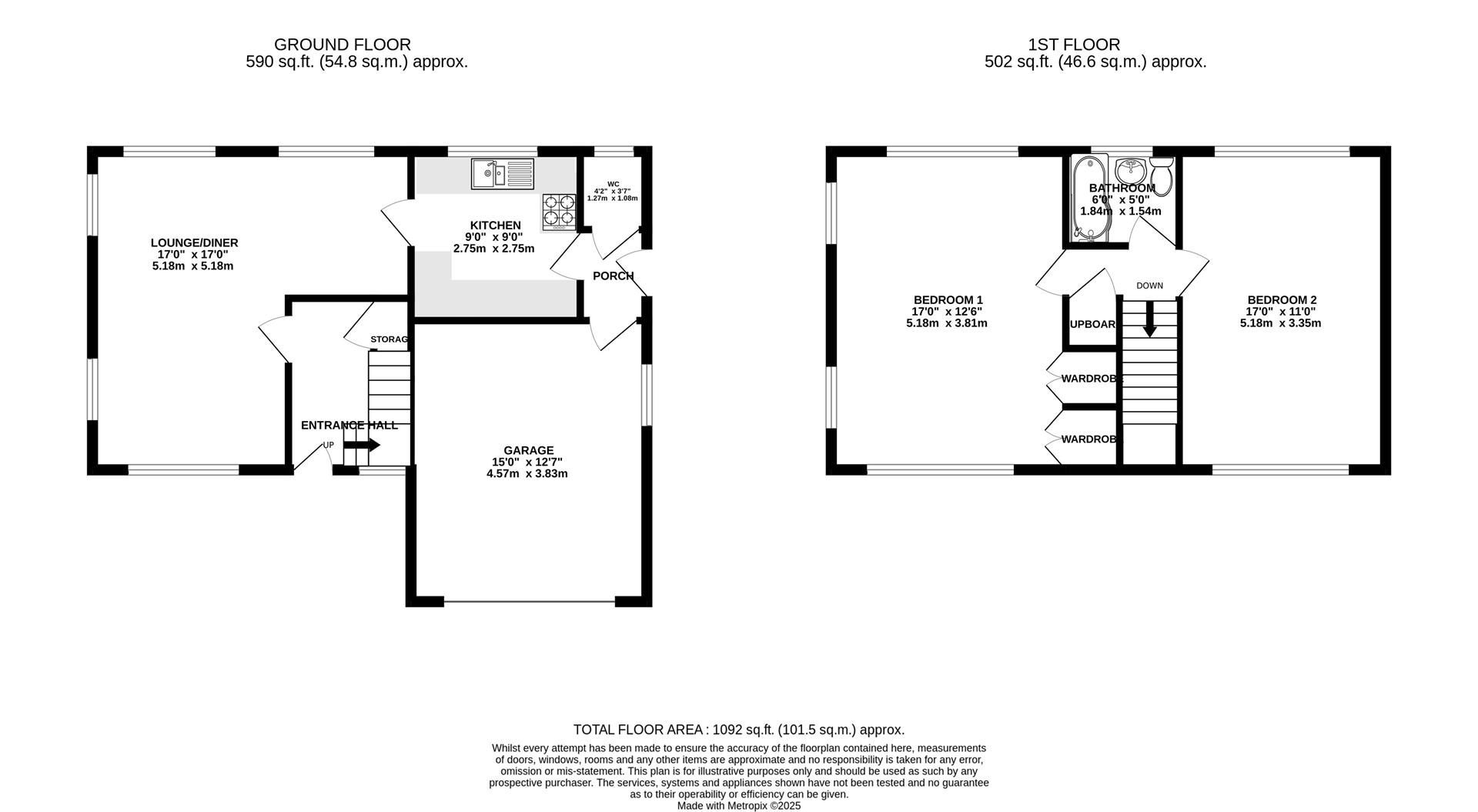 Floorplan - Crossag Villa, Crossag Road Ballasalla. - Plan 1 of 1