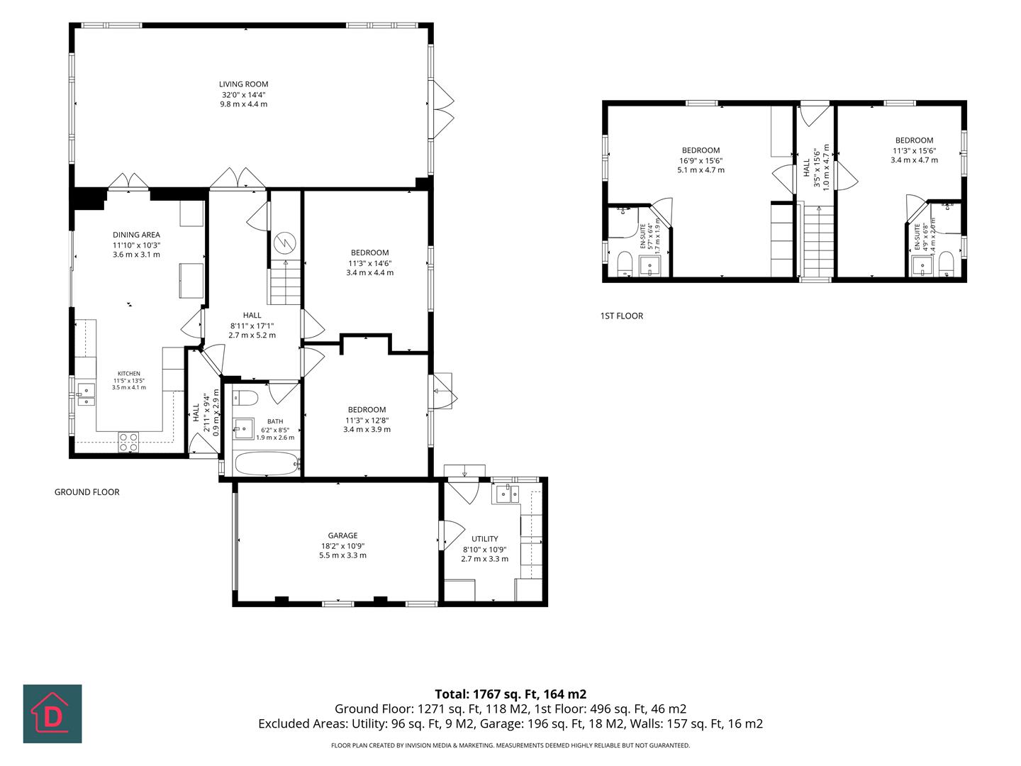Floorplan - Meadow View, 8 Ellenbrook Drive, Douglas. - Plan 1 of 1