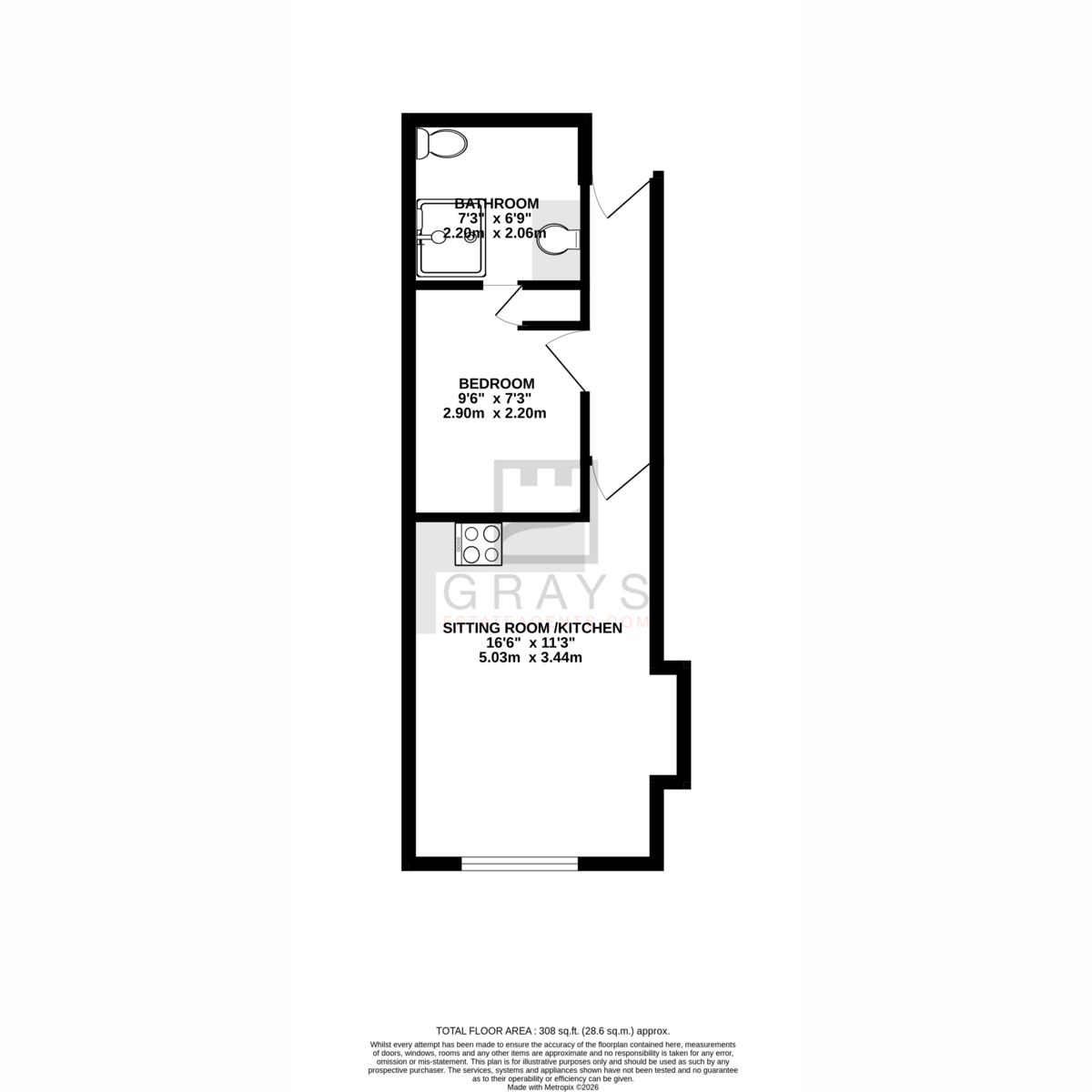 Floorplan - St. Pauls Square, Isle Of Man, IM8 1. - Plan 1 of 1