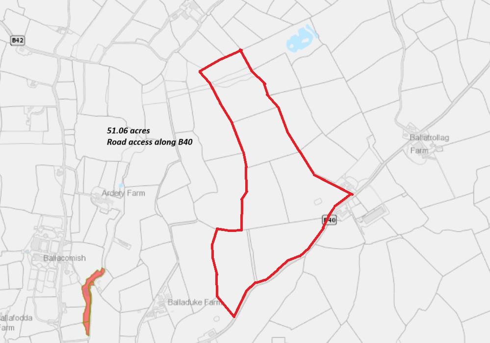 Approx. 51.06 Acres, Land at Ballamaddrell (1), Grenaby Road Ballabeg.
