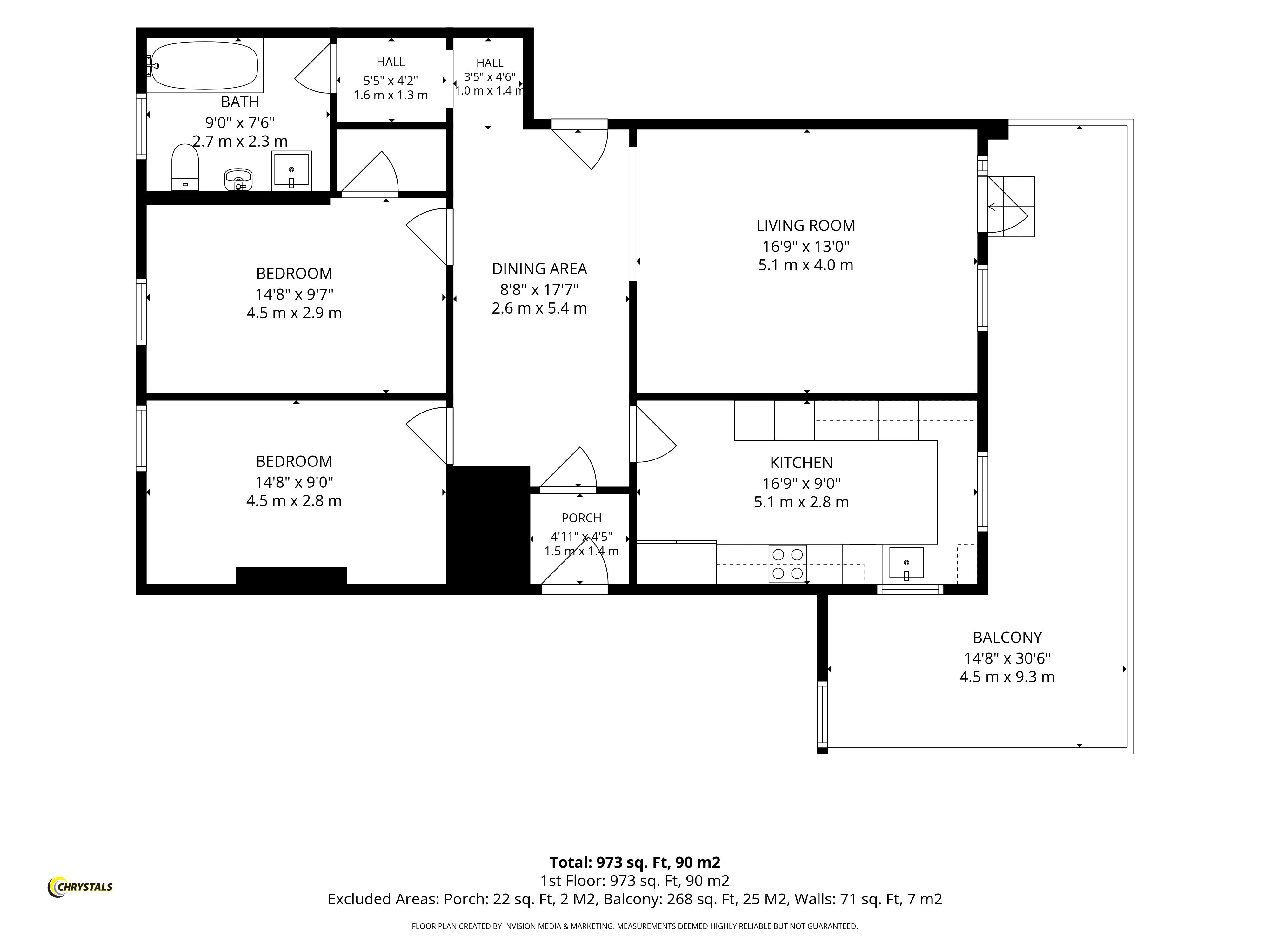 Floorplan - 10 Carrick Court, Bay View Road, Port St Mary IM9 5AL. - Plan 1 of 1