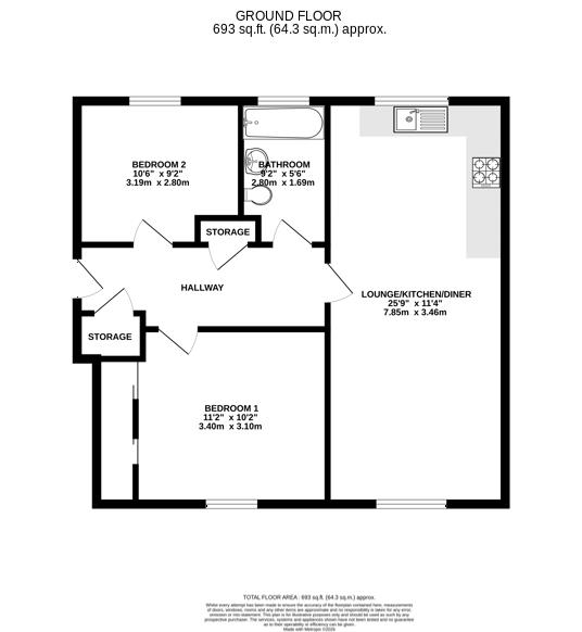 Floorplan - 6 Close Beg Ballawattleworth Estate, Peel. - Plan 1 of 1