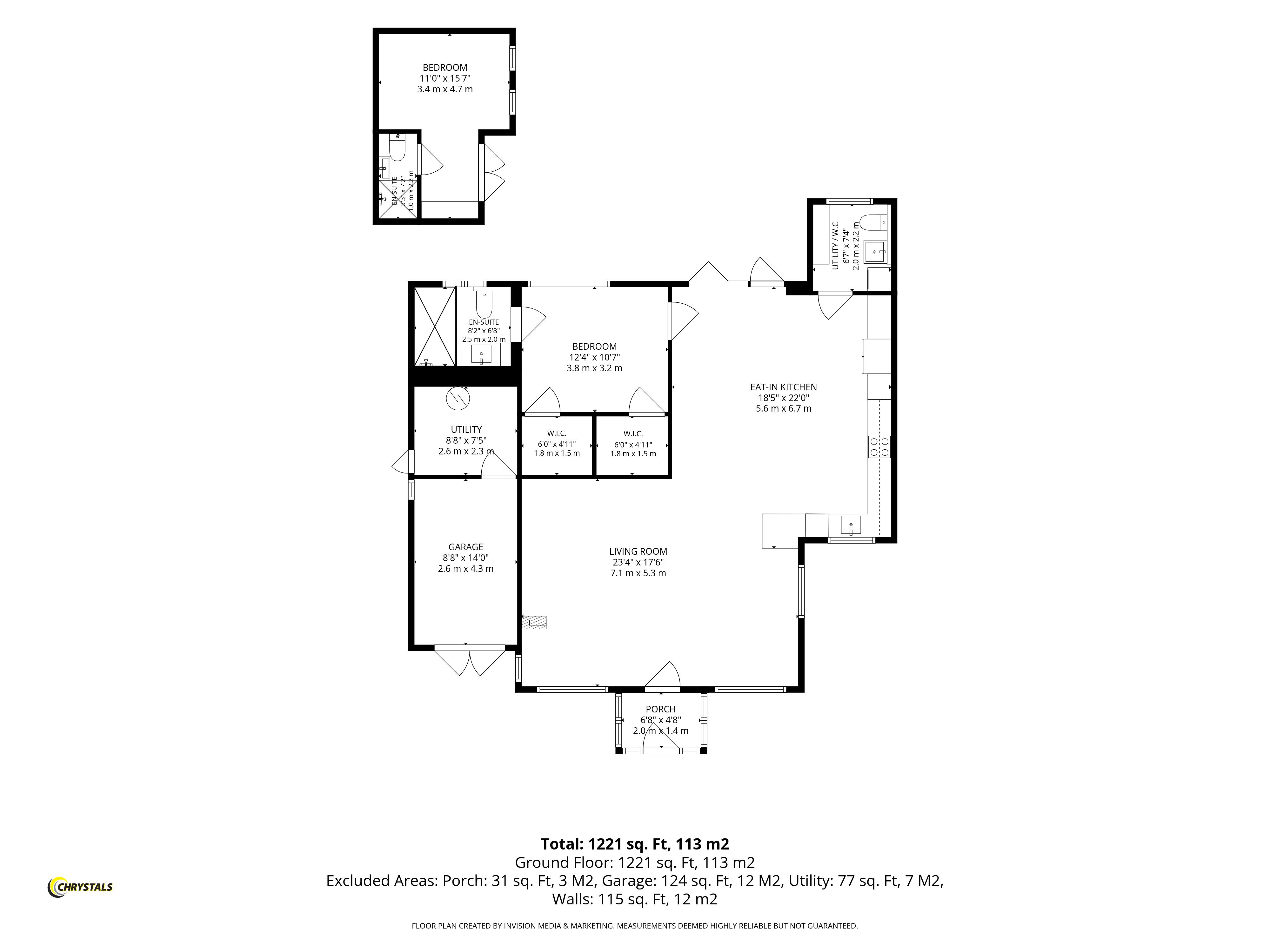 Floorplan - Erinwood, Bay View Road, Port Erin IM9 6NA. - Plan 1 of 1