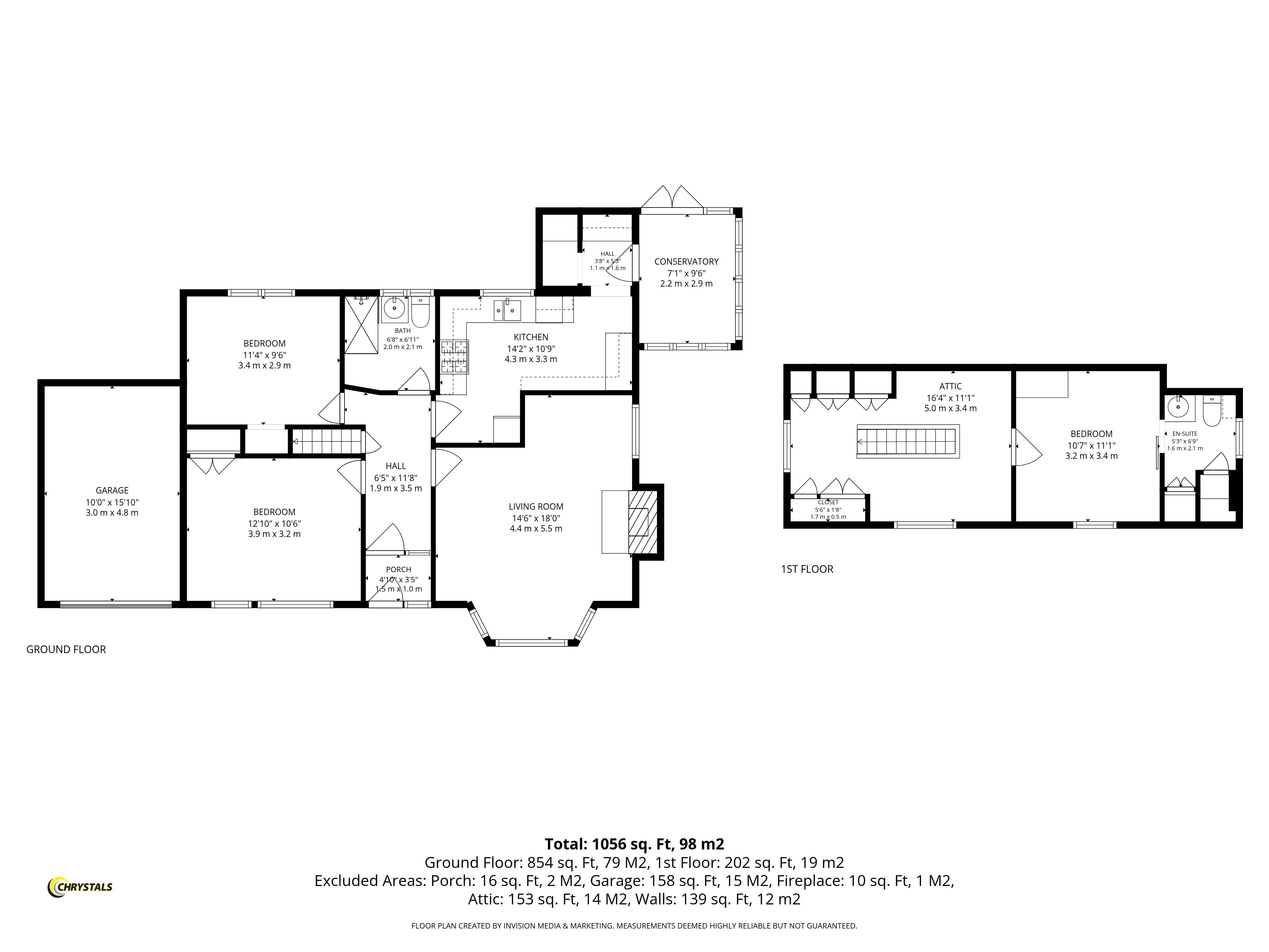 Floorplan - Shalmane, Old School Road, Port St Mary IM9 5LR. - Plan 1 of 1