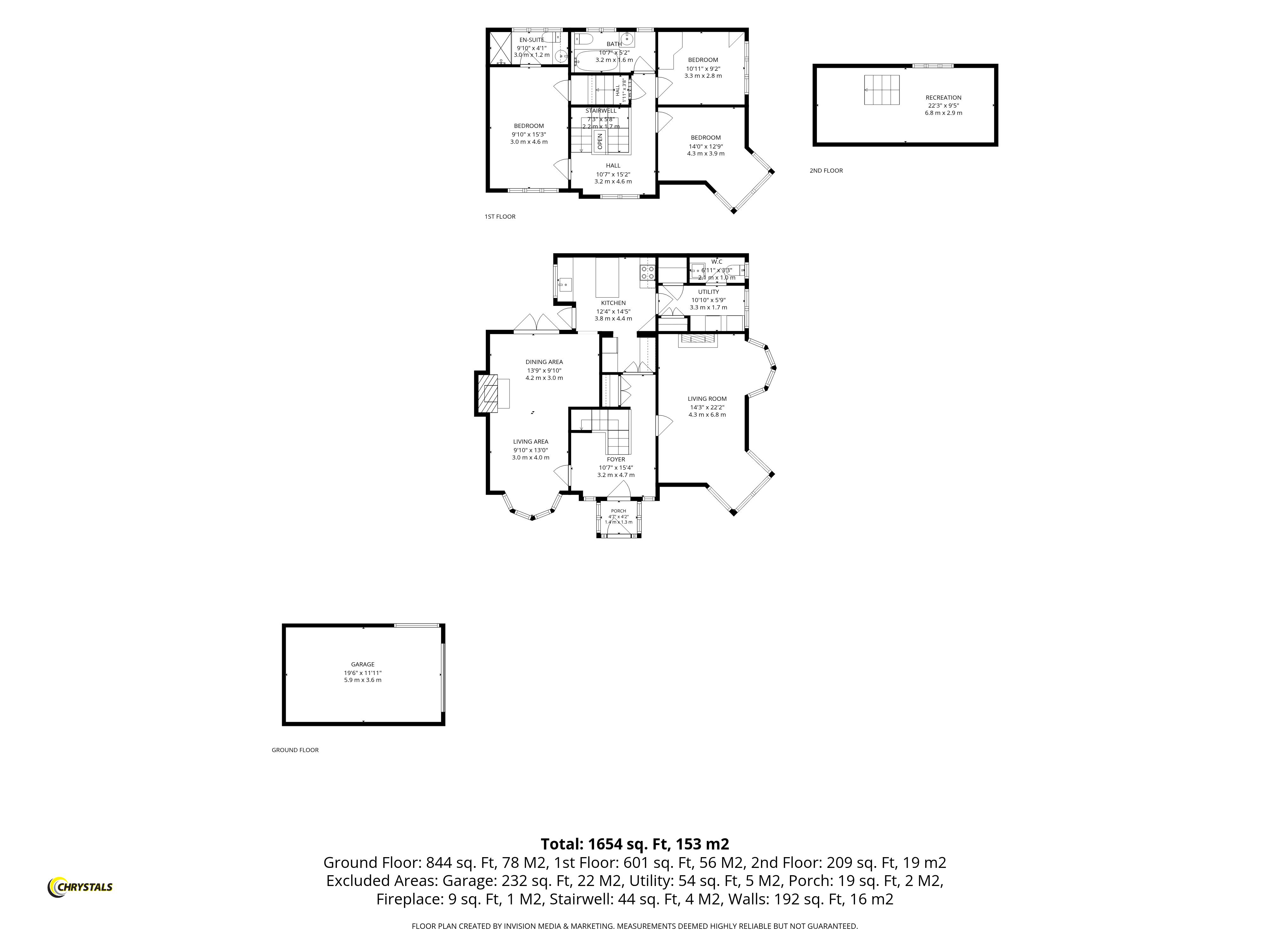 Floorplan - Cronklands, Howe Road, Port St Mary IM9 5AU. - Plan 1 of 1