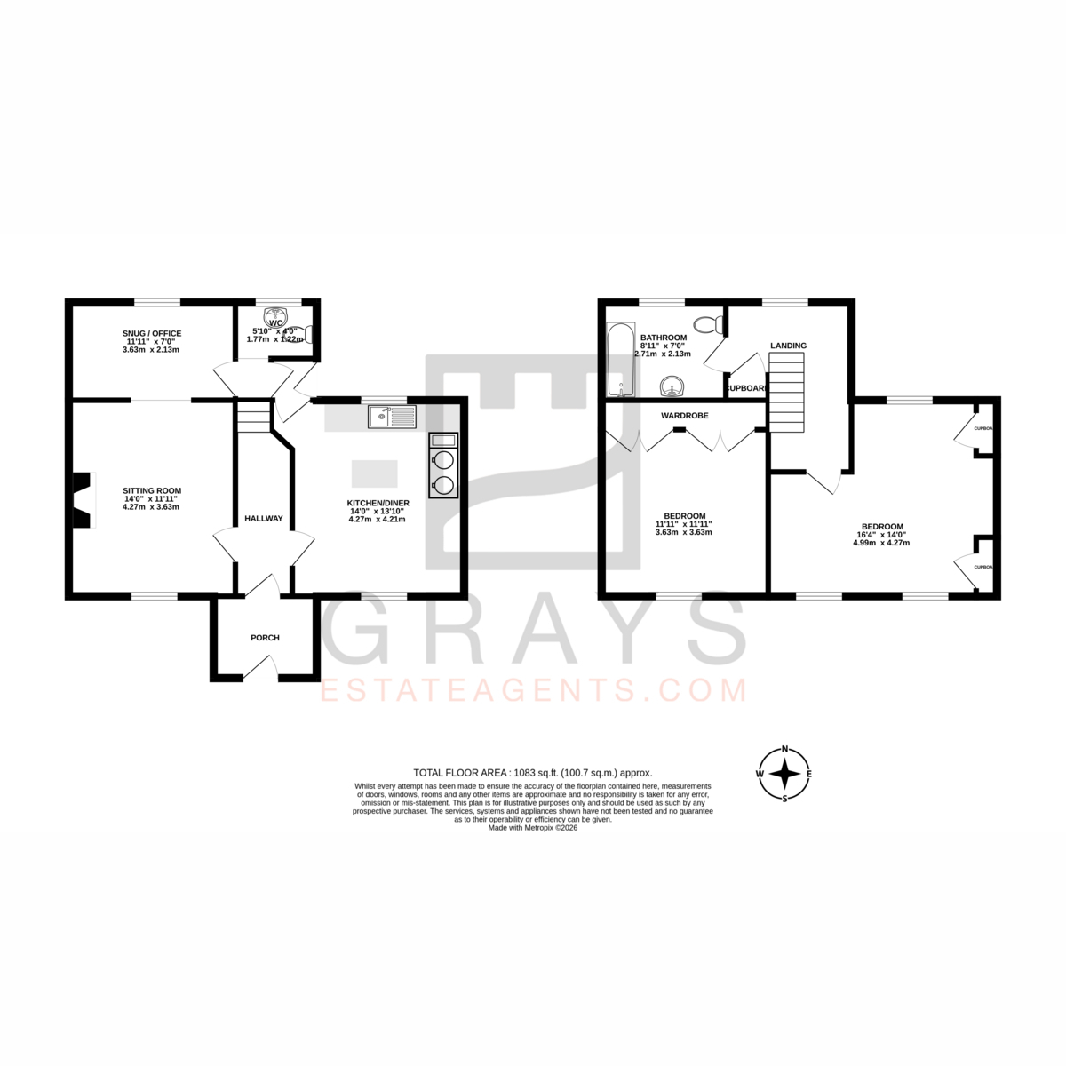 Floorplan - Church Road, Isle Of Man, IM7 1, Ramsey. - Plan 1 of 1