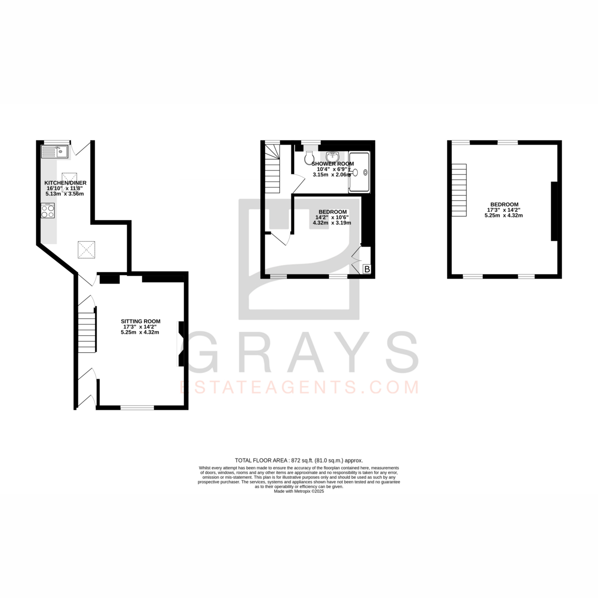 Floorplan - Patrick Street, Isle Of Man, IM5 1, Peel. - Plan 1 of 1